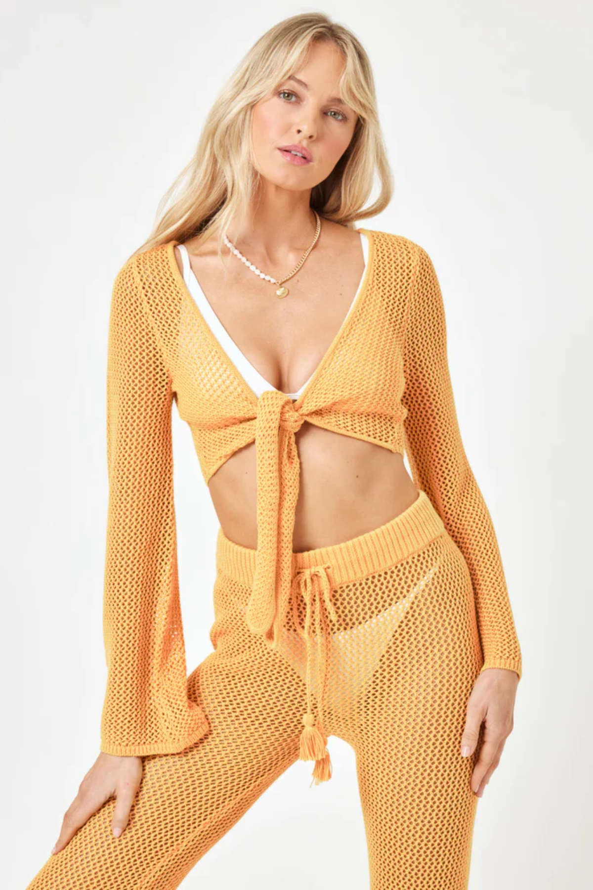 Premium Los Cabos Crochet Top - Sunshine Edition