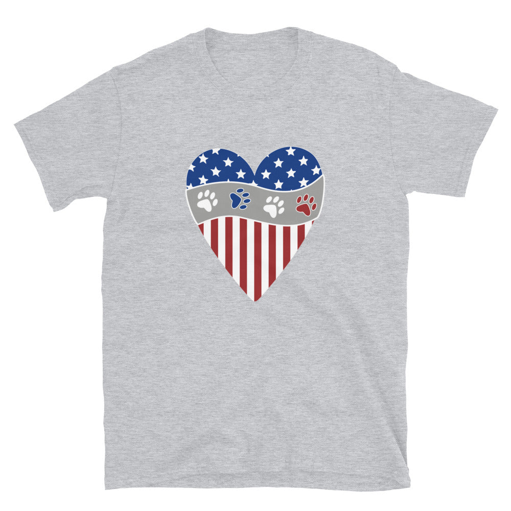 Premium Patriotic Paw Print Tee