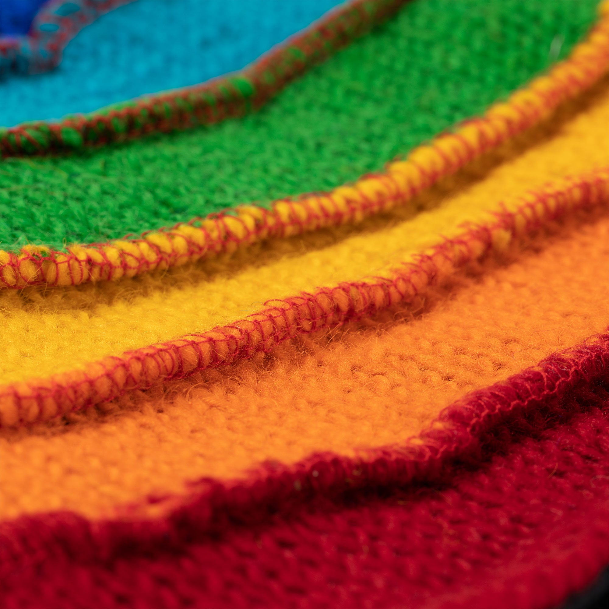 Premium Hand-Knit Rainbow Winter Hat