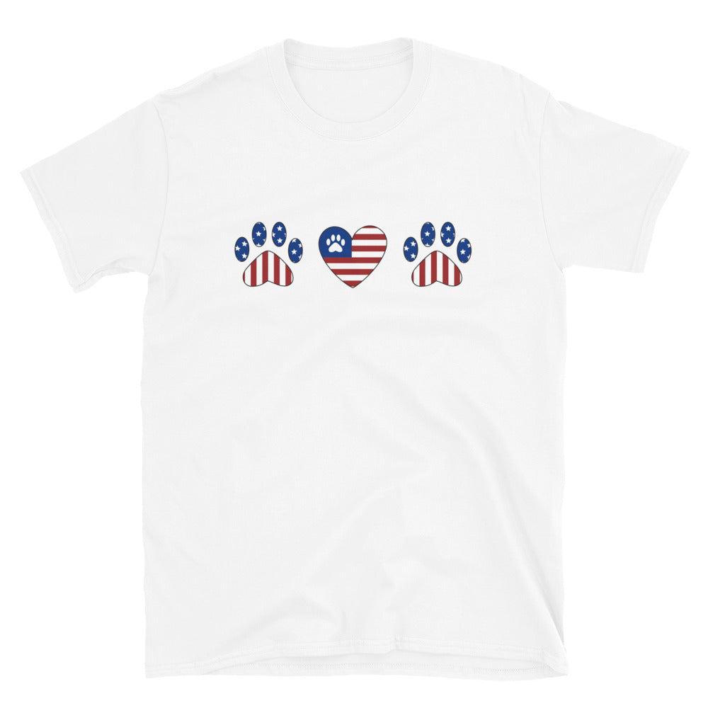 Premium Paws & Stripes Patriotic T-Shirt