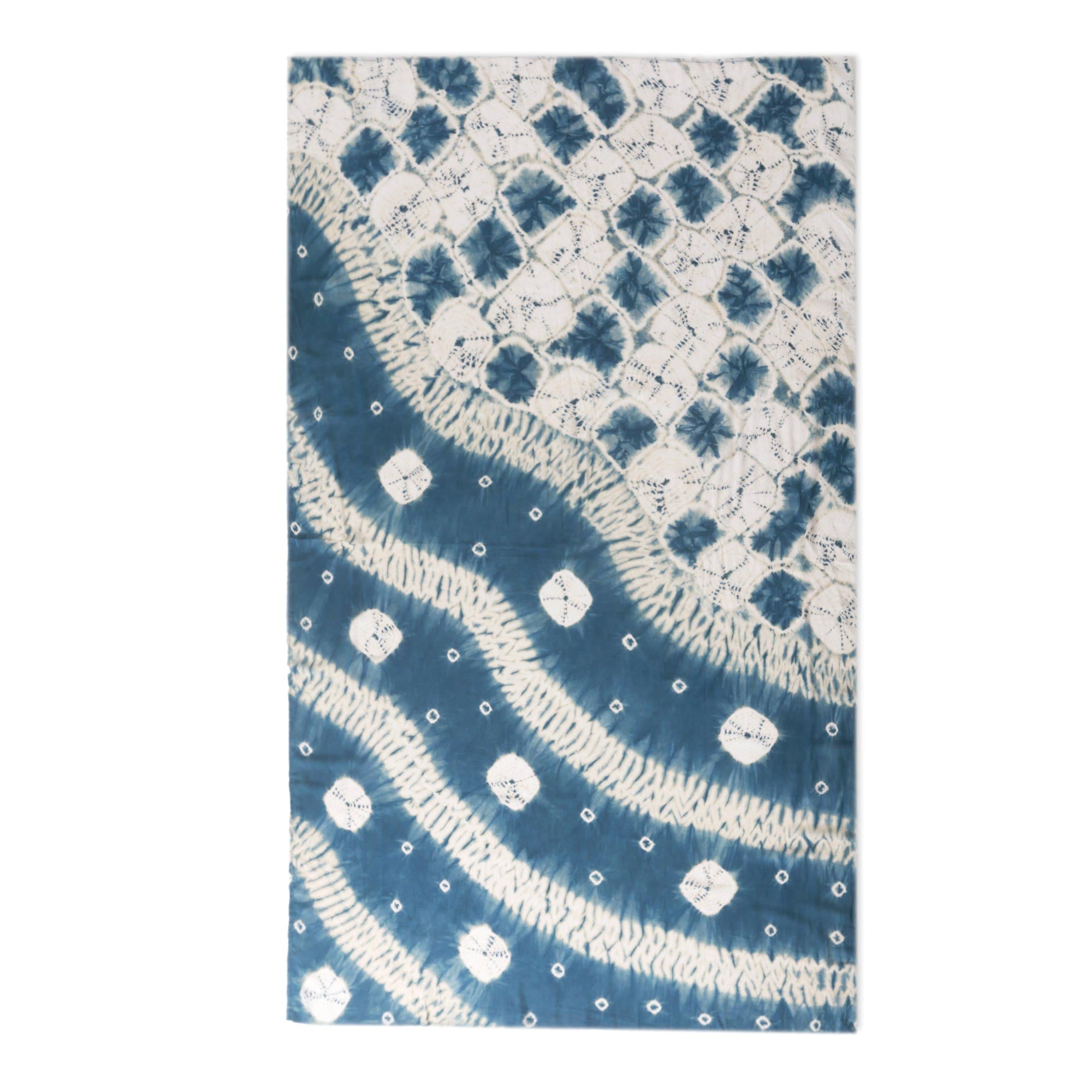 Premium Toya Segara Bliss Wave Tie-Dyed Rayon Sarong - Handcrafted in Java