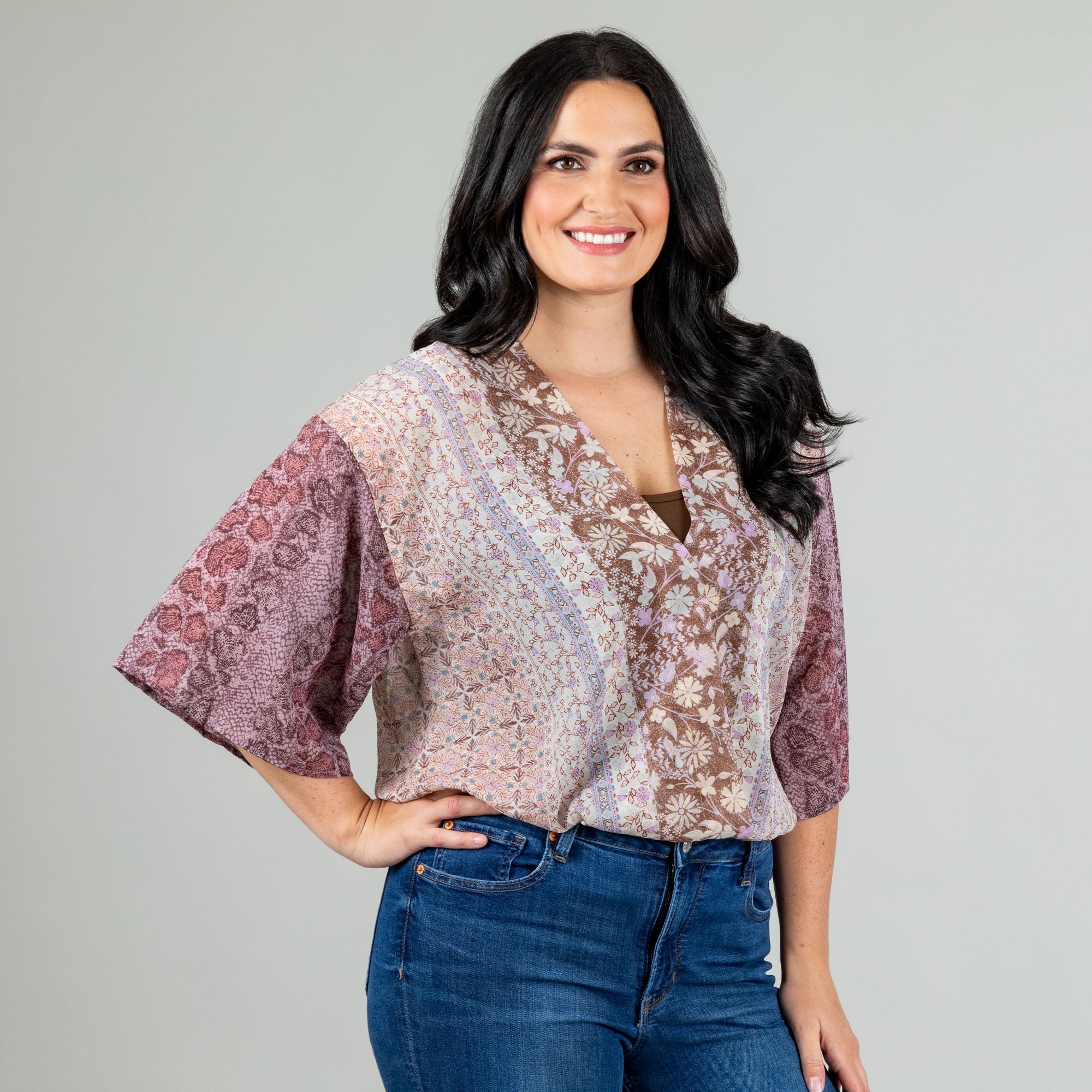 Premium Boho Flare Wrap Blouse