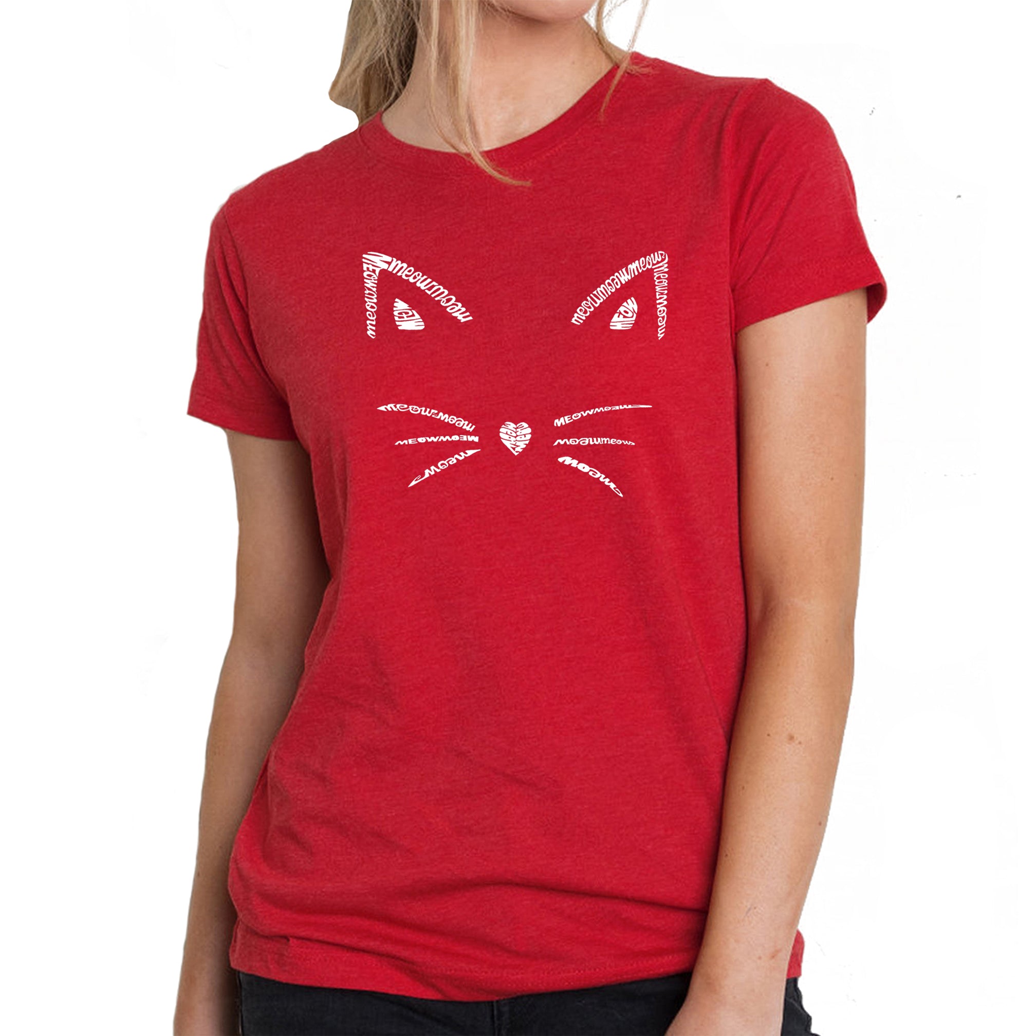 Whiskers - Women's Ultimate Cat Lover's Word Art T-Shirt