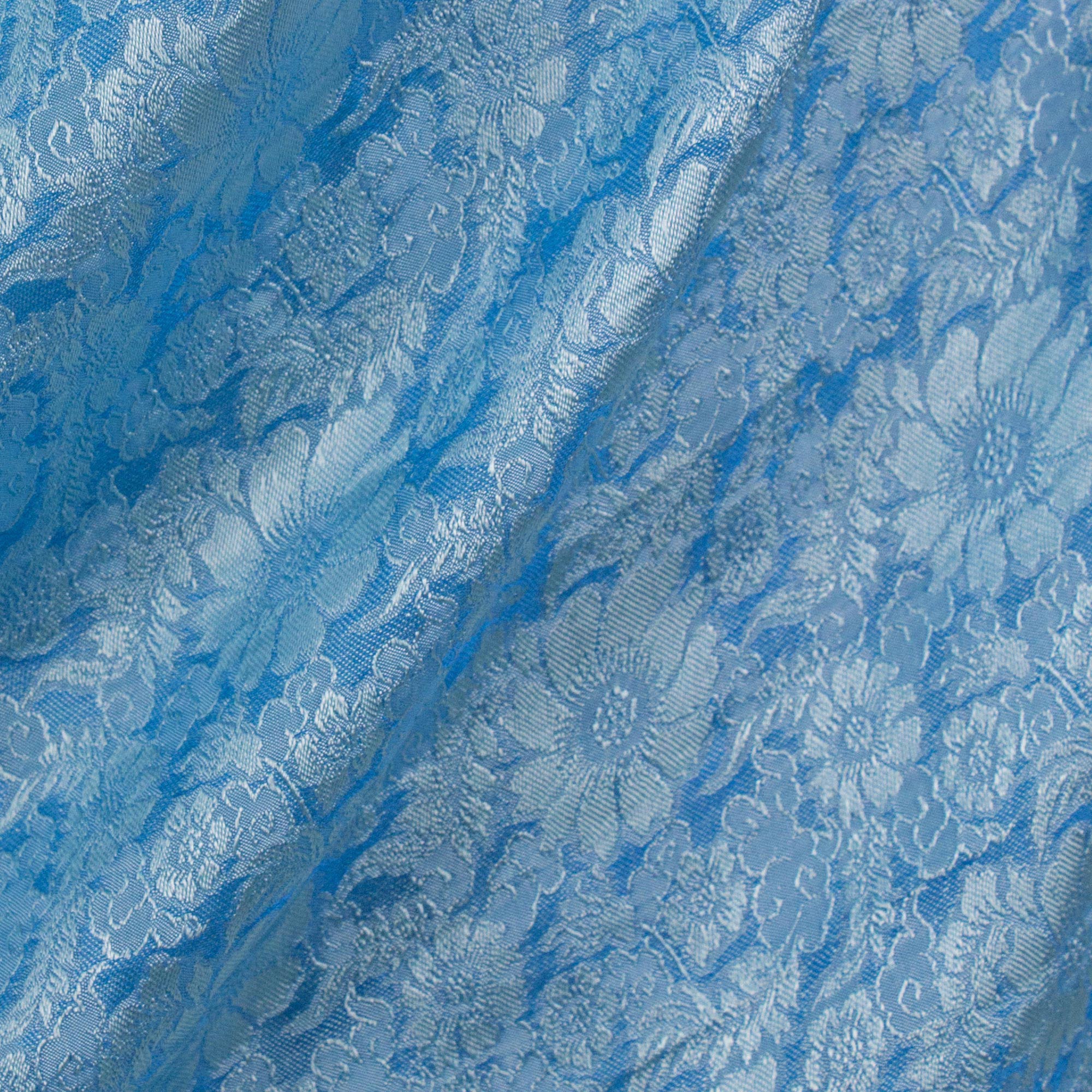 Premium Mandarin Sky Artisan Shawl – Luxurious Blue Rayon Blend with Floral Design