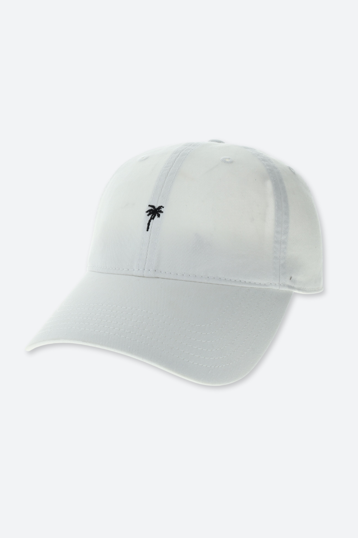 Premium BikiniBird Palm Tree Baseball Cap - White