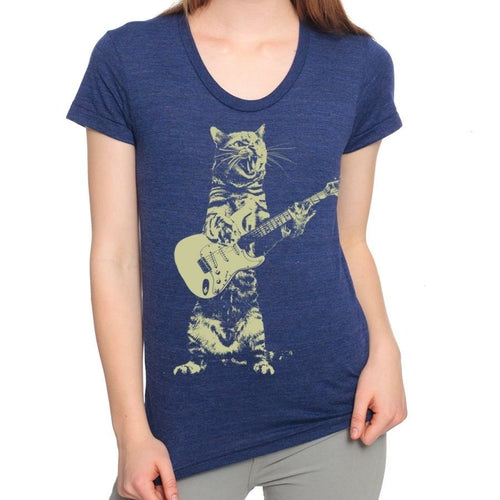 Premium Cat Guitarist Tee - Ultimate Style for Music & Cat Lovers