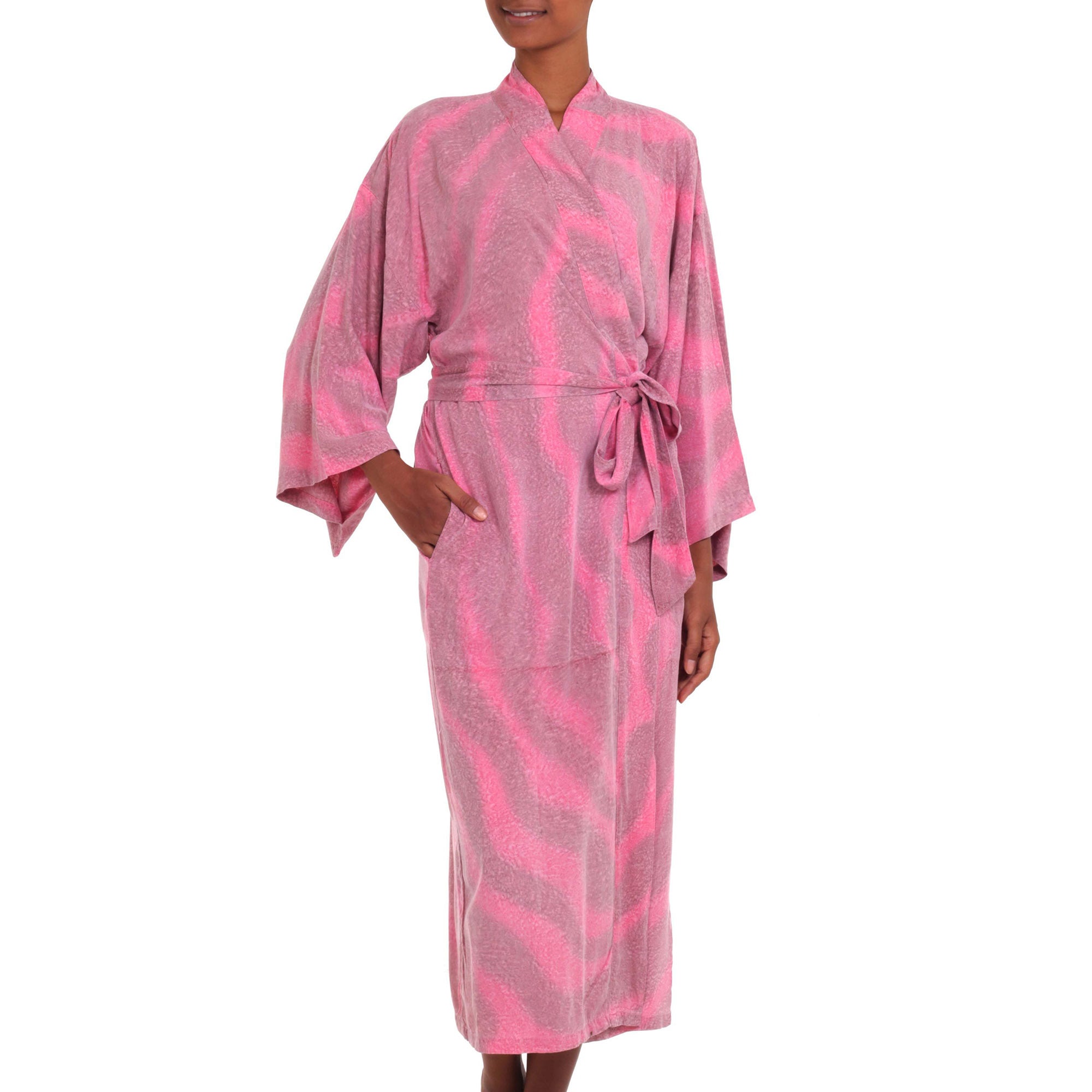 Premium Coral Reef Rayon Kimono Robe