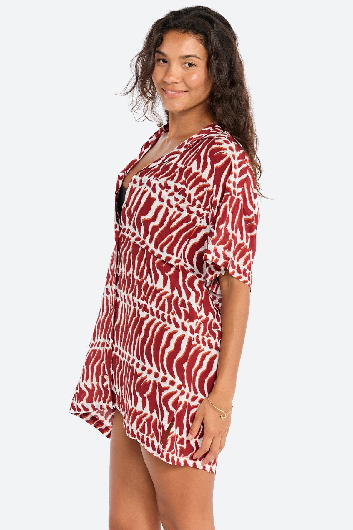 Premium Benoa Swim Aloha Shirt Dress - Ultimate Beach Coverup