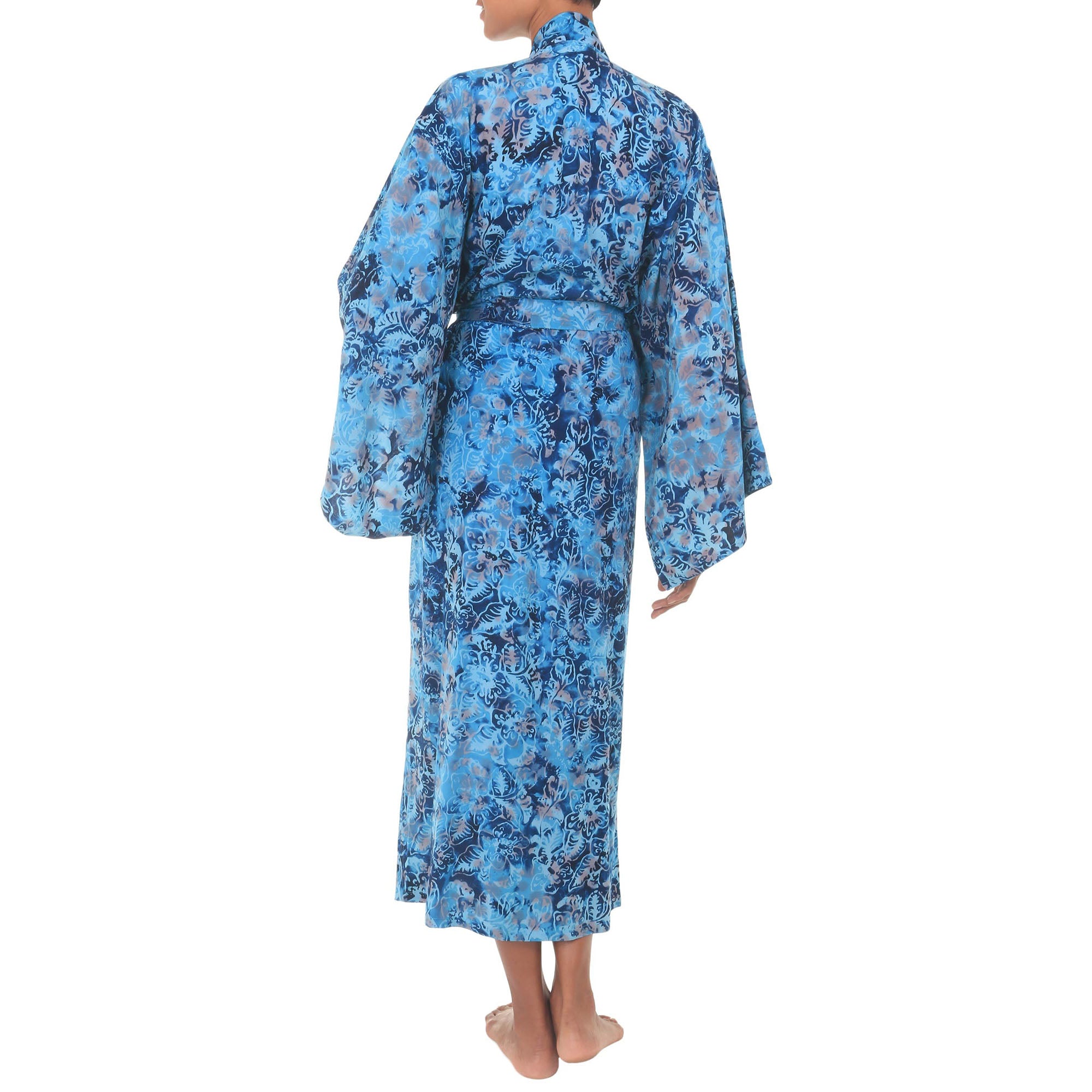 Premium Sapphire Dreams Batik Robe