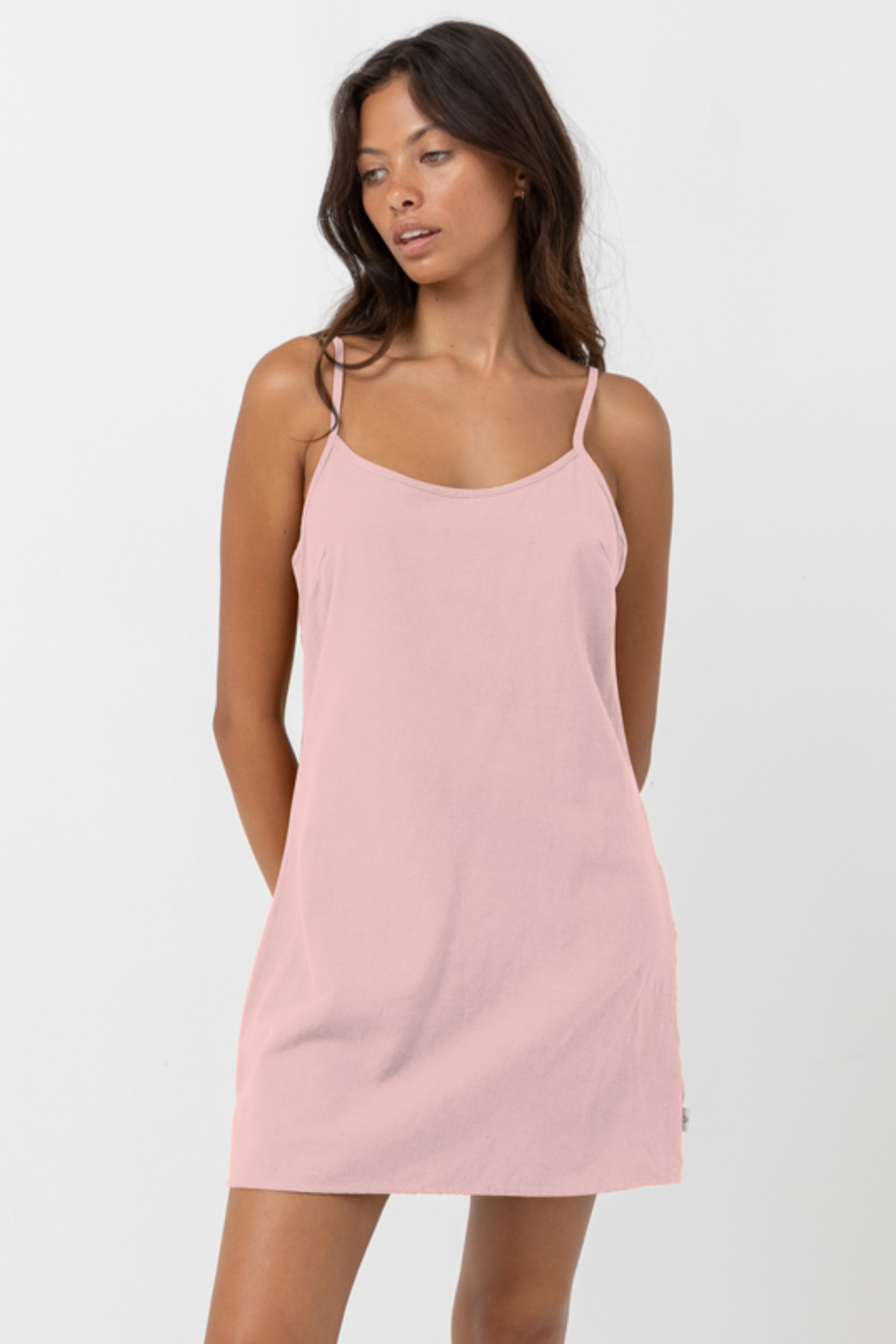 Premium Rhythm Classic Slip Dress in Rose - Ultimate Comfort & Style