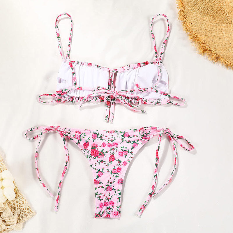 Premium Boho Floral Brazilian Bikini Set - Ultimate Summer Style