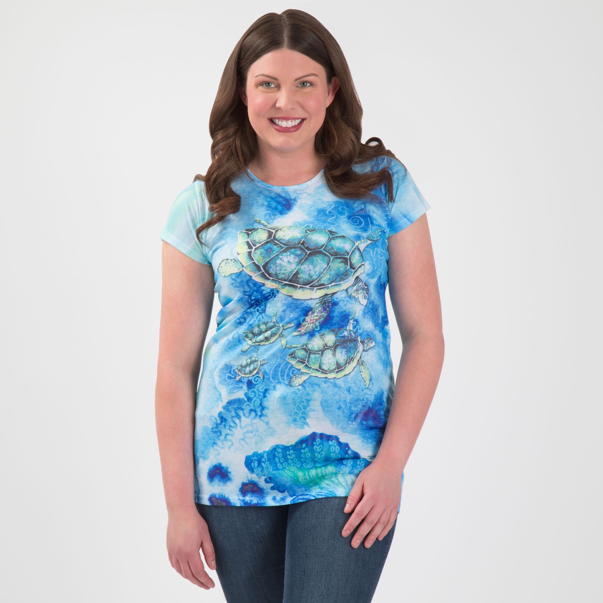 Premium Diving Turtles Sublimation Tee - Ultimate Comfort & Style