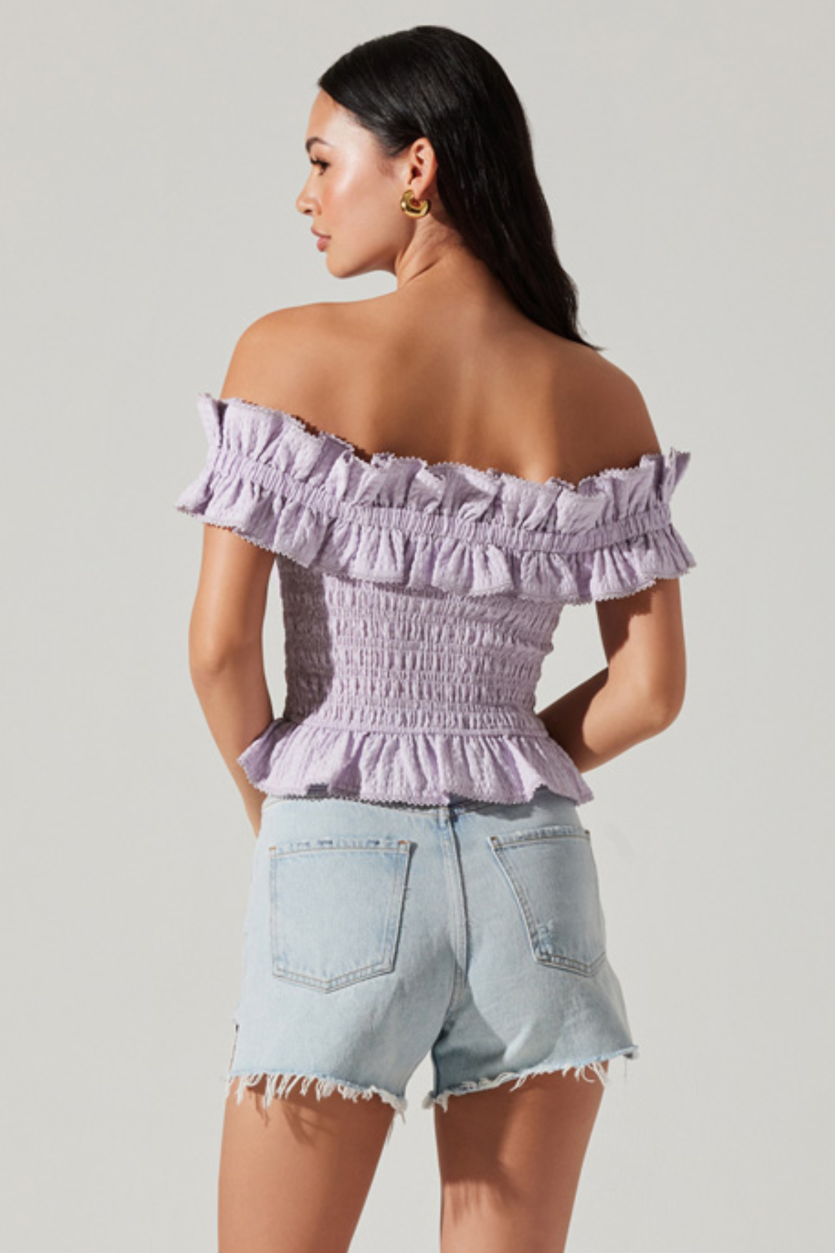 ASTR Premium Lilac Foufette Top