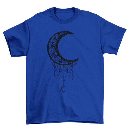 Premium Illustrated Moon Mandala Tee