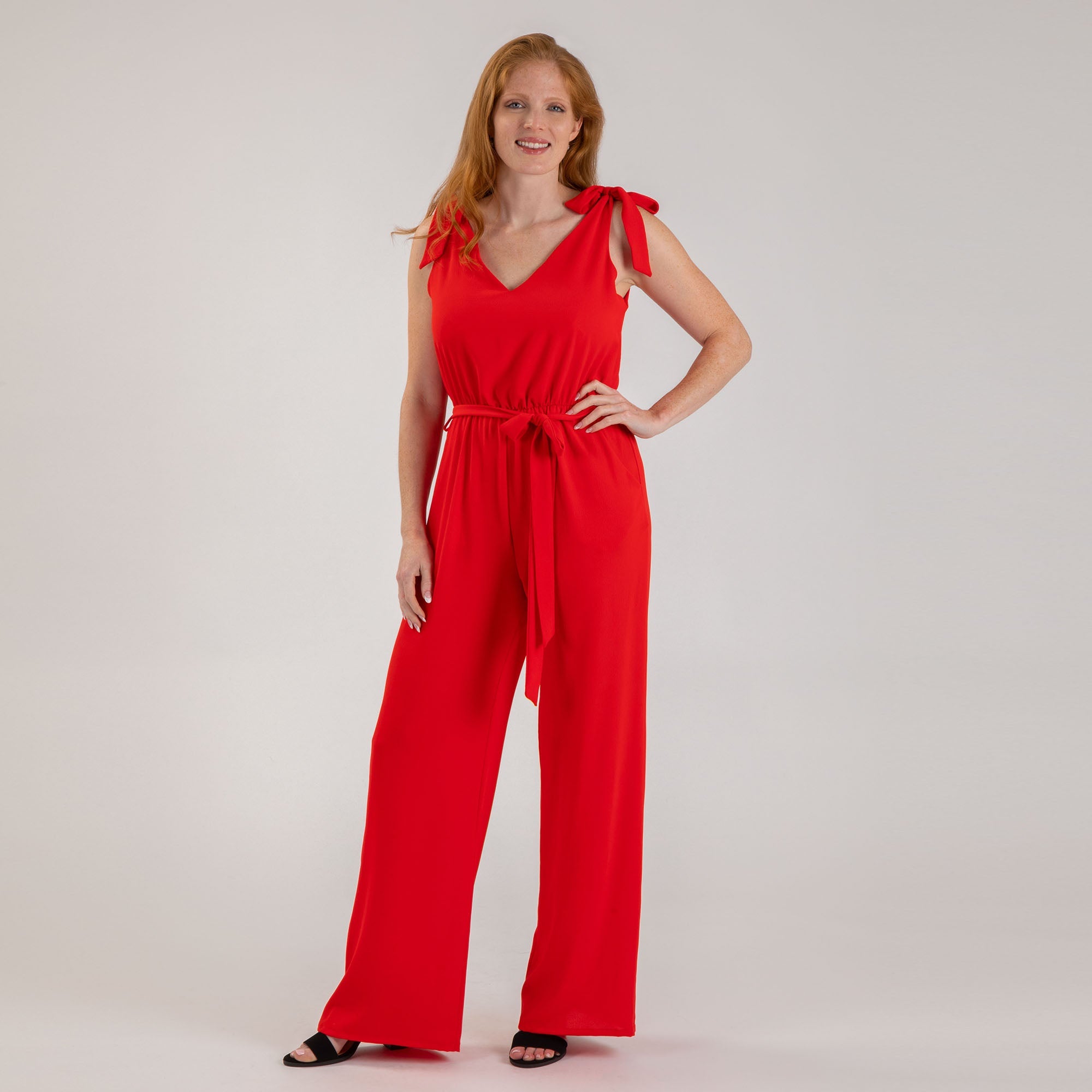 Premium Textured Tie-Strap Jumpsuit - Ultimate Comfort & Style