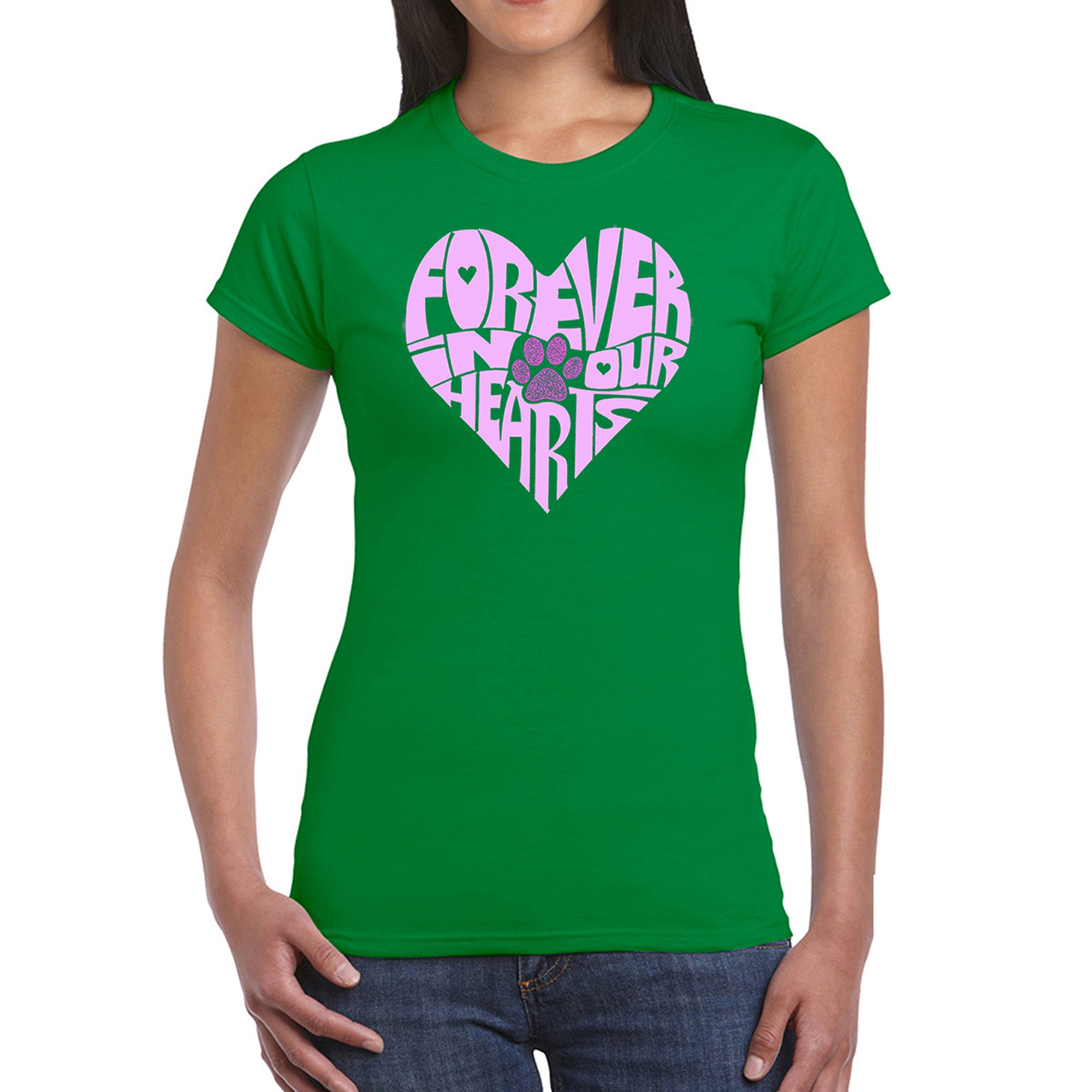 Premium Forever In Our Hearts - Women's Word Art T-Shirt