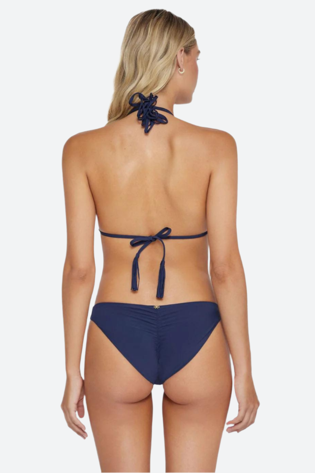 Premium PQ Swim Isla Macrame Bikini Top - Navy