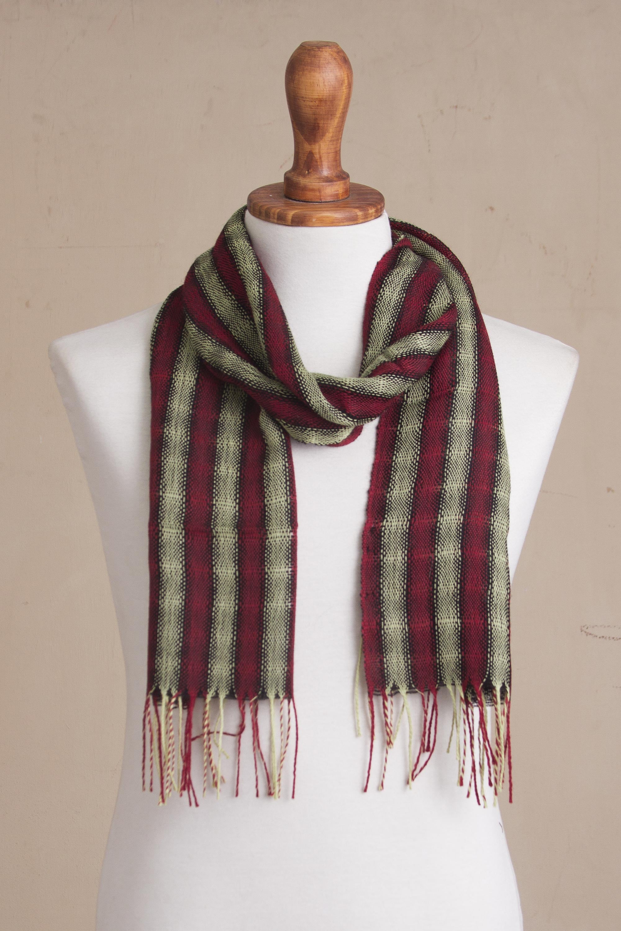 Premium Winter Cheer Men's 100% Alpaca Scarf - Ultimate Softness & Style