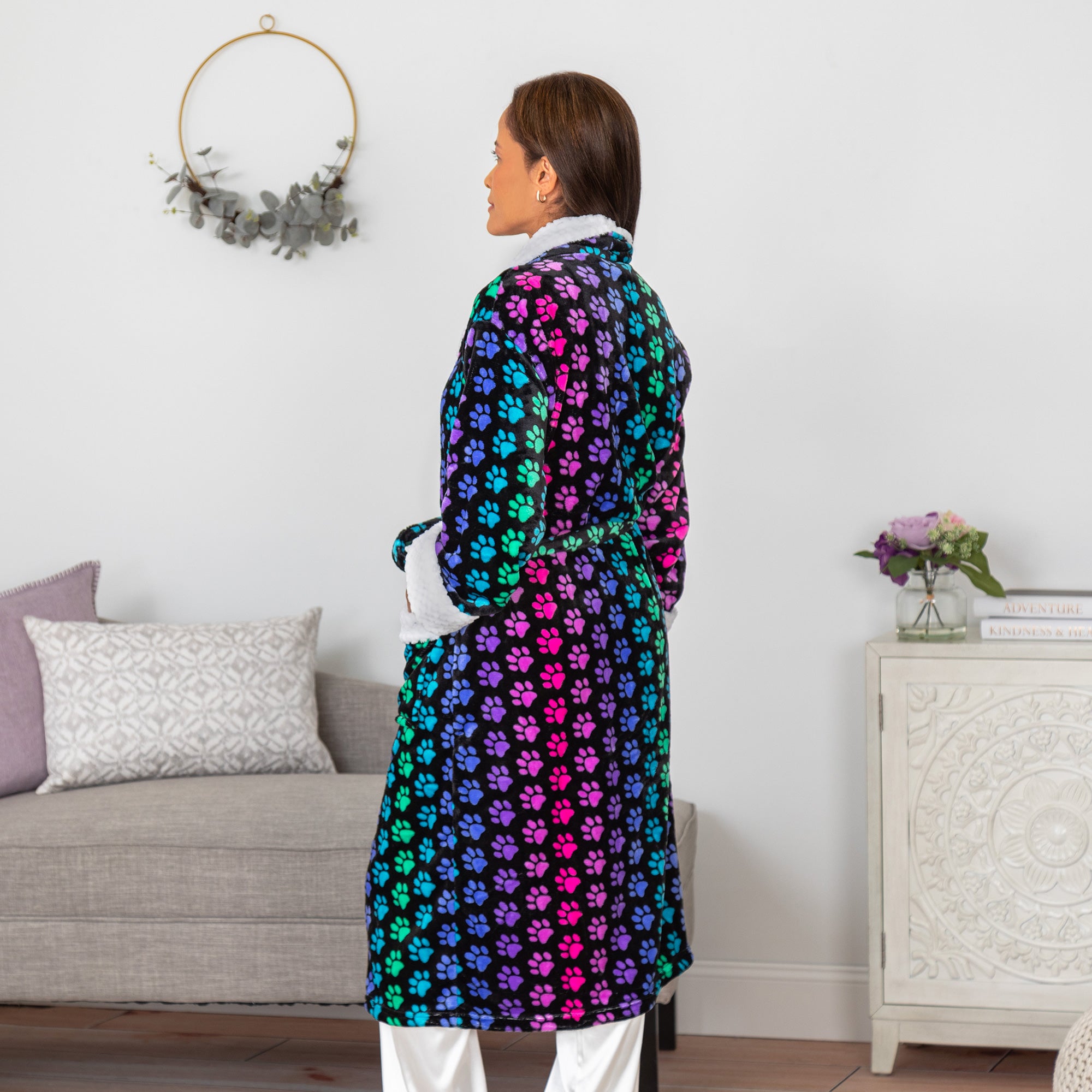 Premium Rainbow Paws Luxe Bathrobe - Ultimate Cozy Comfort