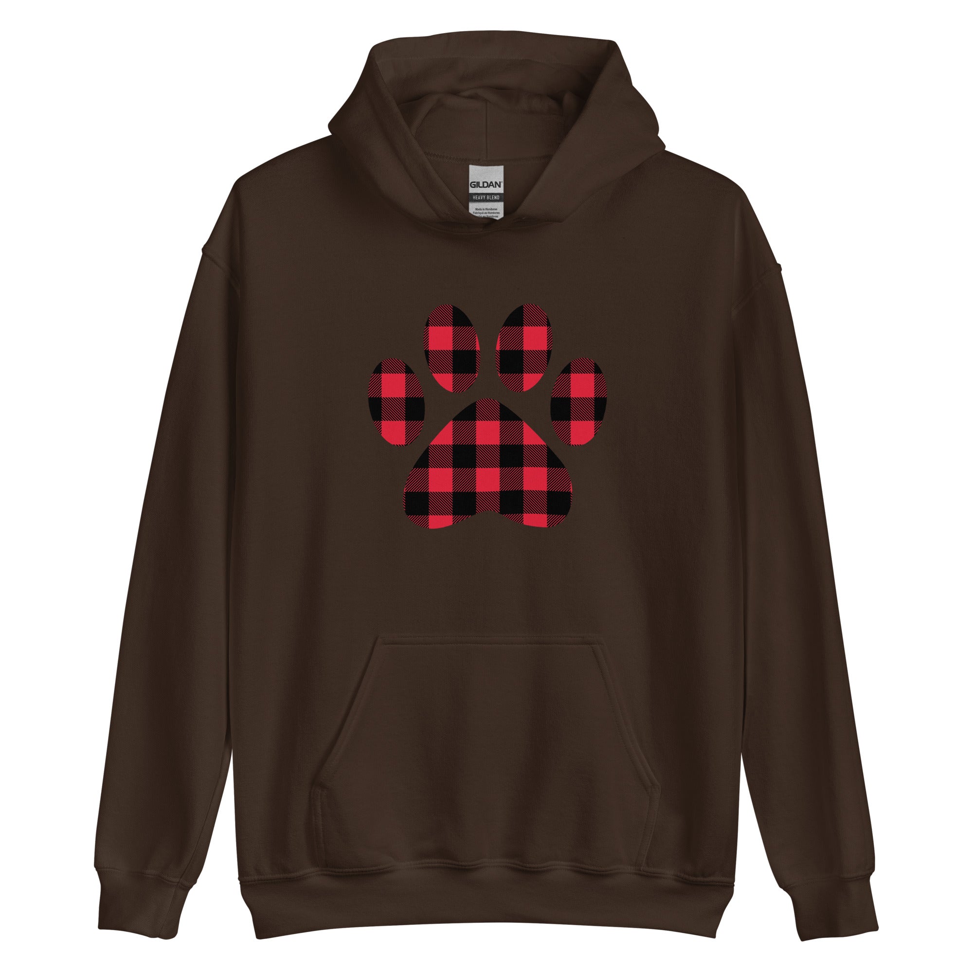 Premium Gingham Paw Print Hoodie - Ultimate Cozy Comfort