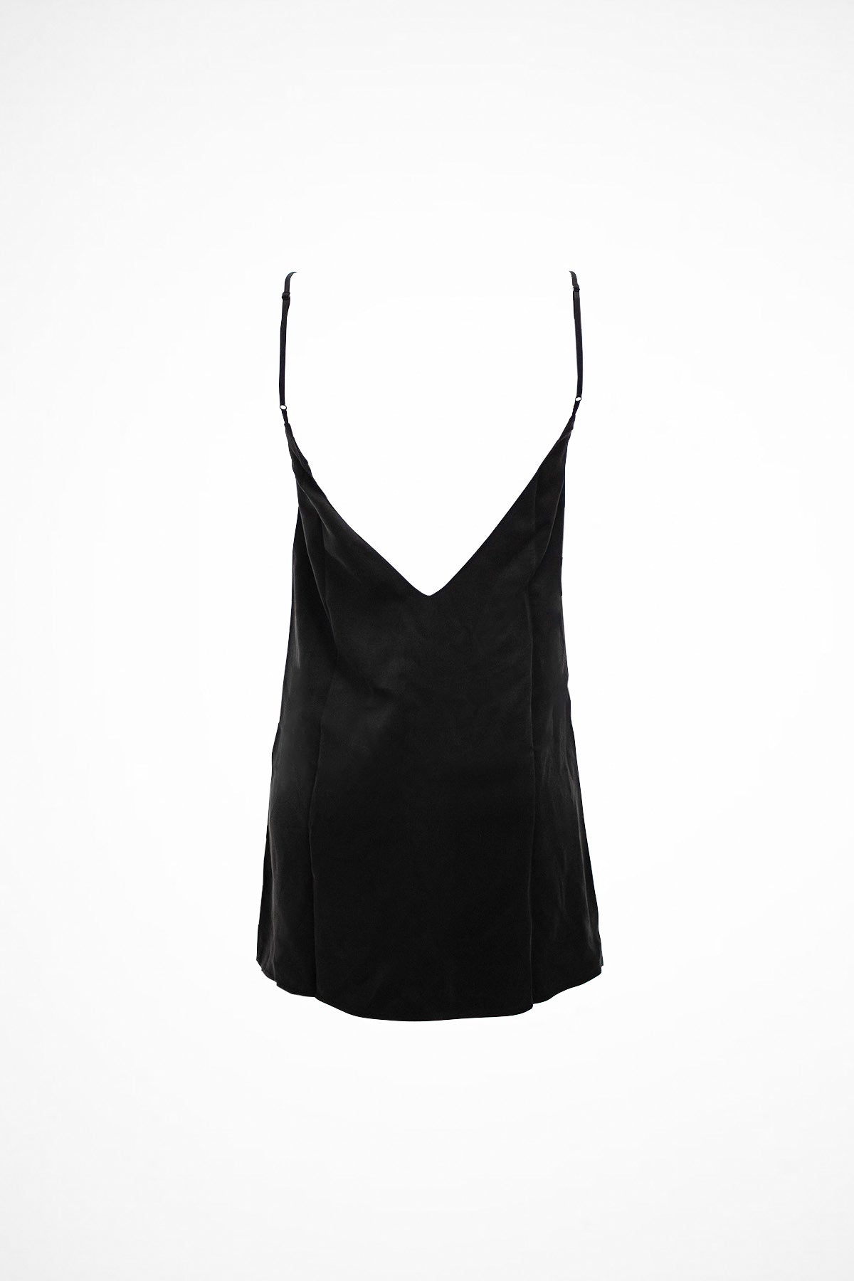 Hiamoe Ultimate Black Silk Mini Dress - Effortless Elegance