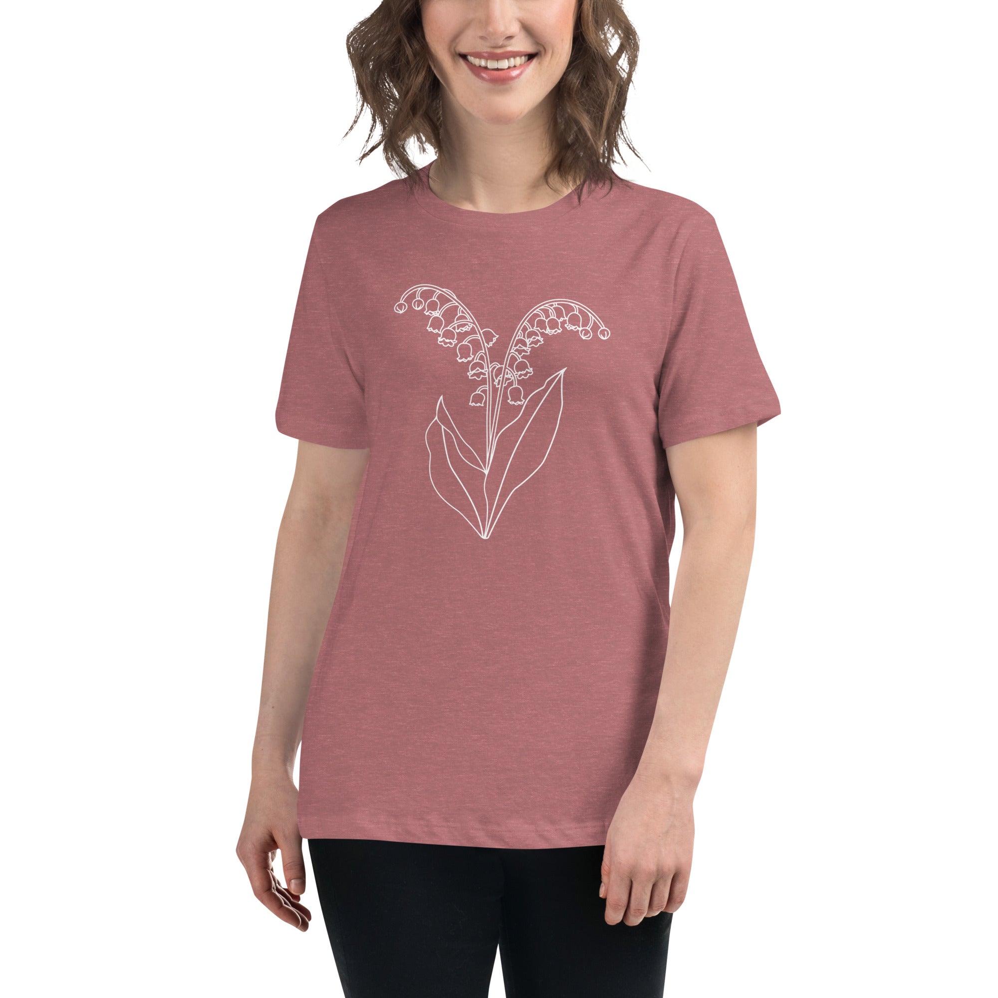 Premium Lily of the Valley Women's Relaxed Fit T-Shirt