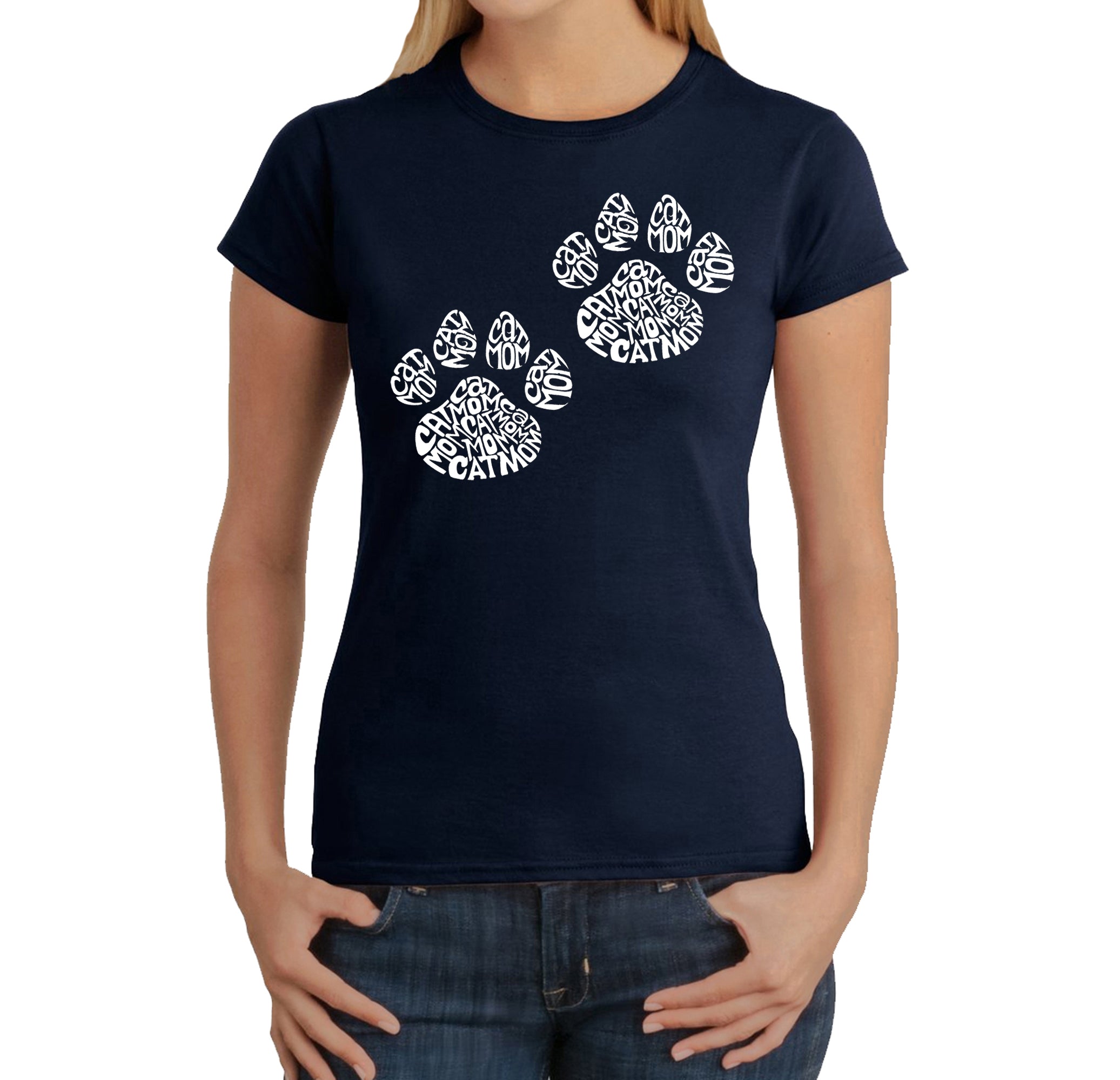 Premium Cat Mom Women's Word Art T-Shirt - Ultimate Pride Tee