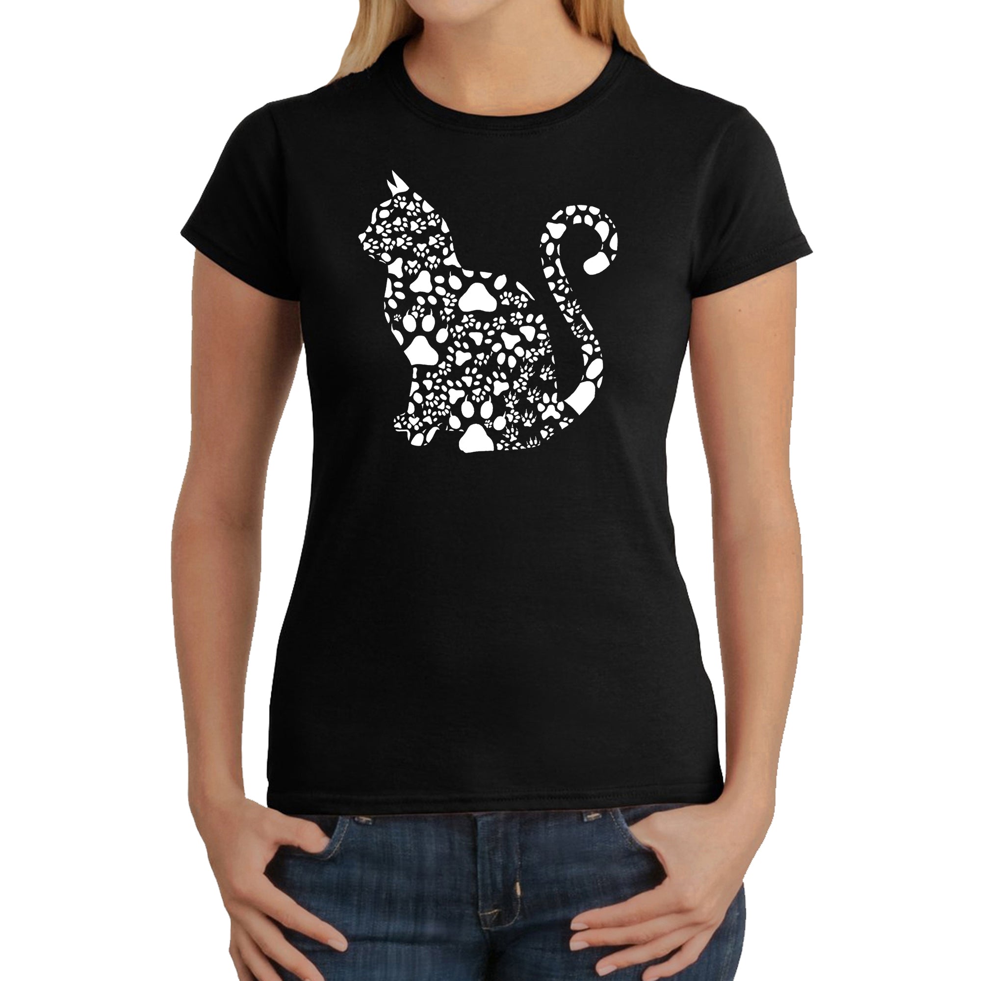 Premium Cat Lover's Tee - Women's Word Art T-Shirt