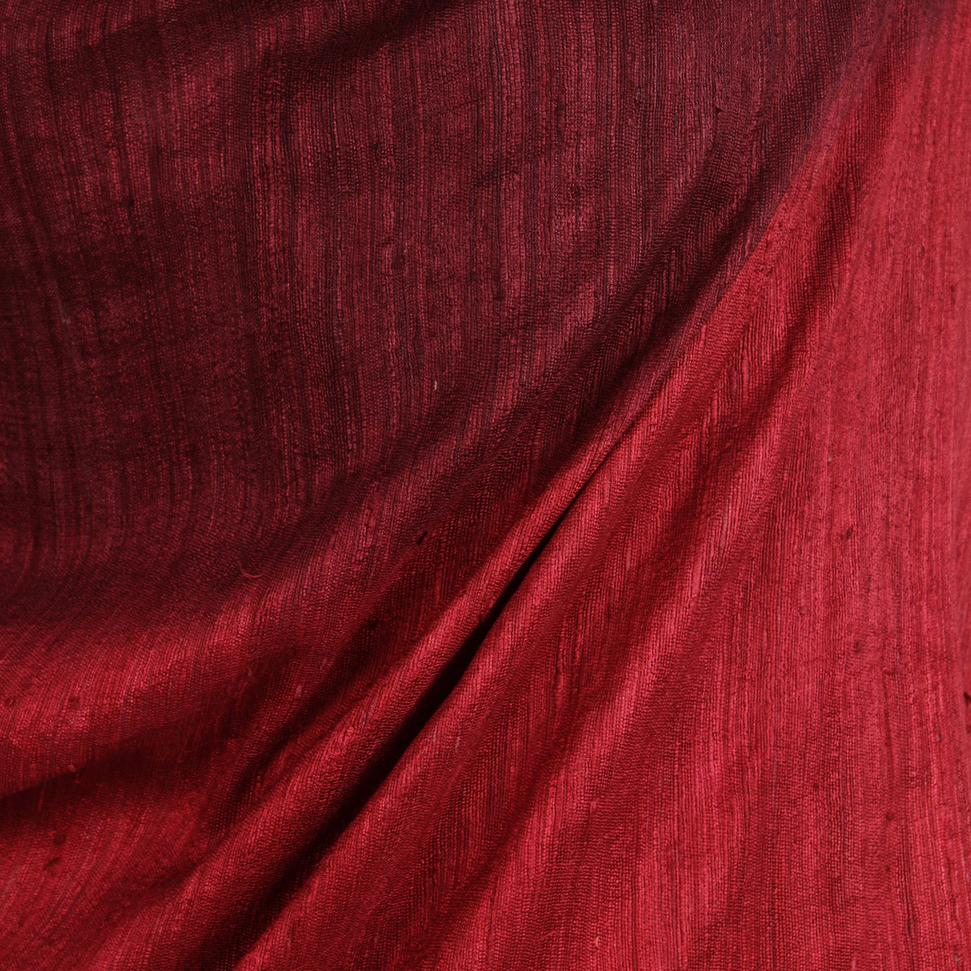 Premium Red Peony Artisan Silk Shawl with Fringe - Handcrafted in Thailand