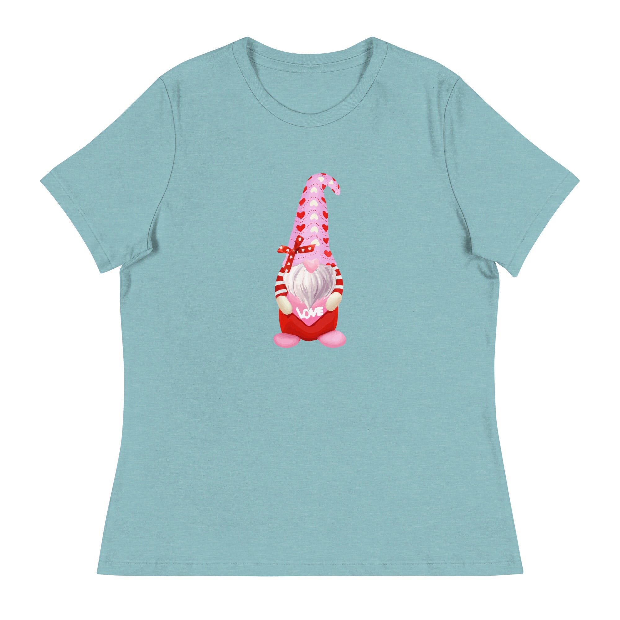 Premium Valentine Gnome Women's Relaxed Fit T-Shirt