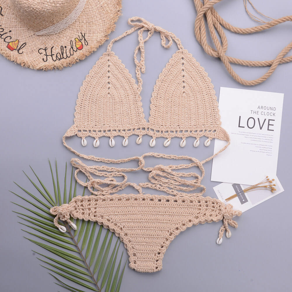 Ultimate Crochet Knit Brazilian Bikini Set – Stylish & Sexy Beachwear