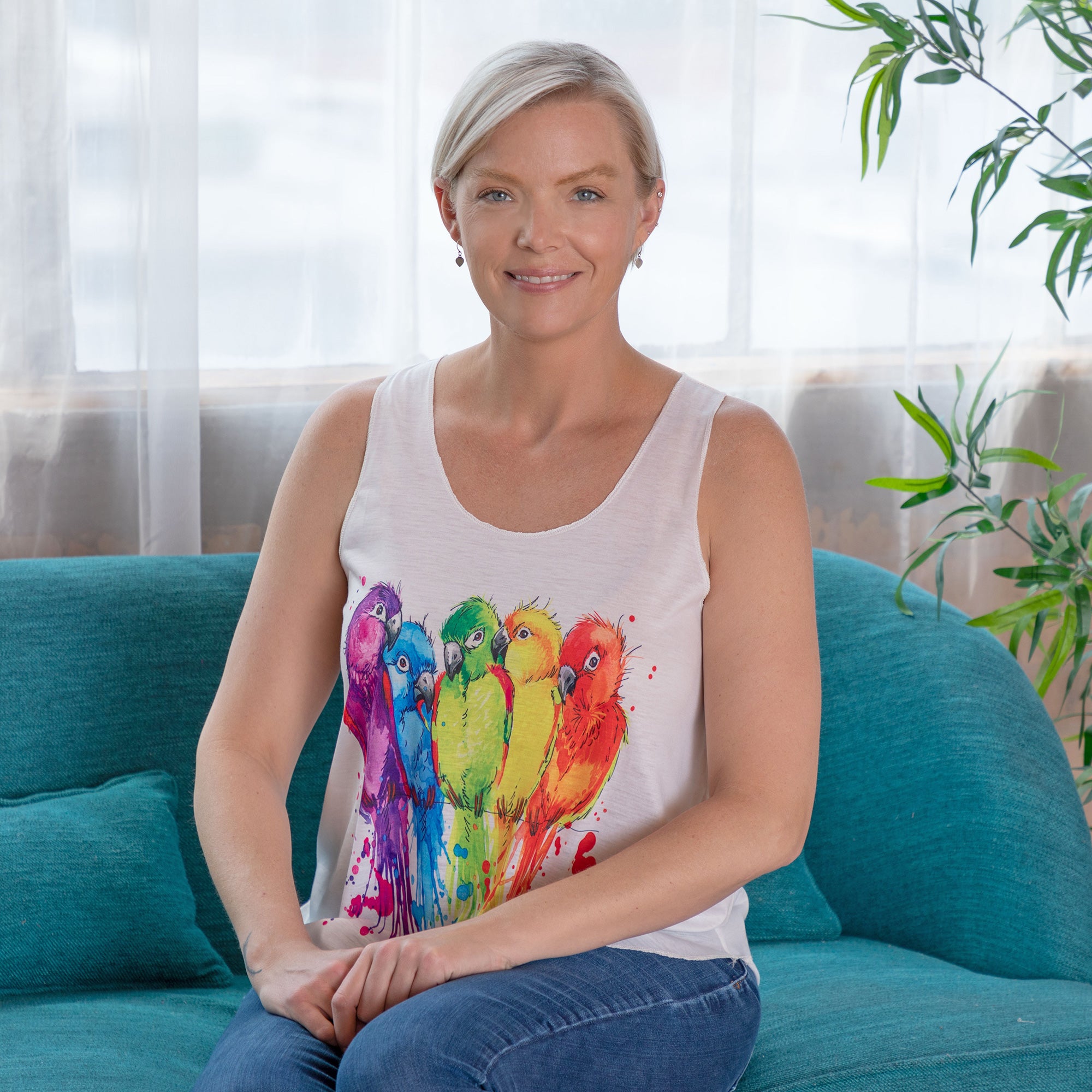 Premium Rainbow Bird Tank Top - Ultimate Comfort & Style