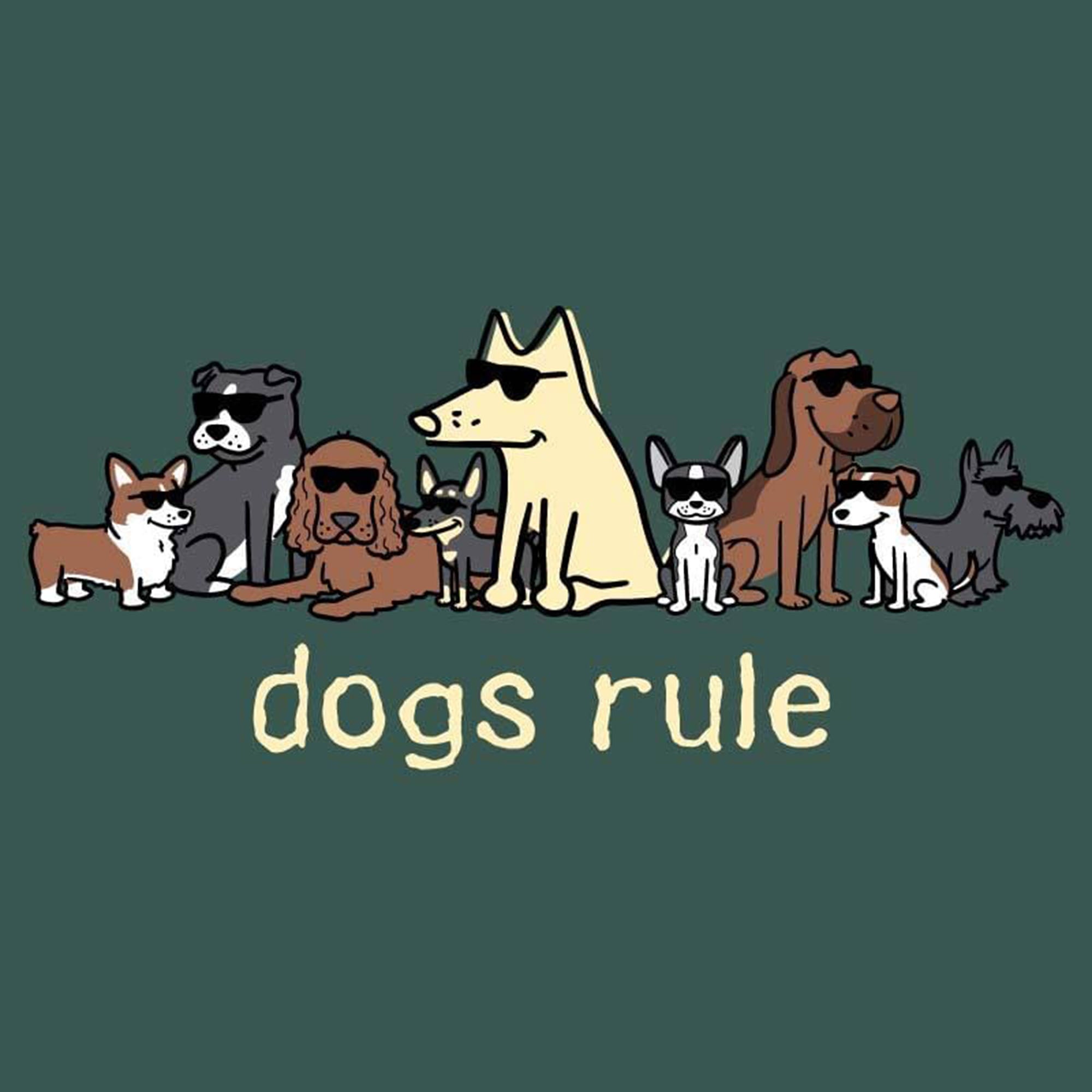 Premium 'Dogs Rule' Unisex T-Shirt by Teddy the Dog