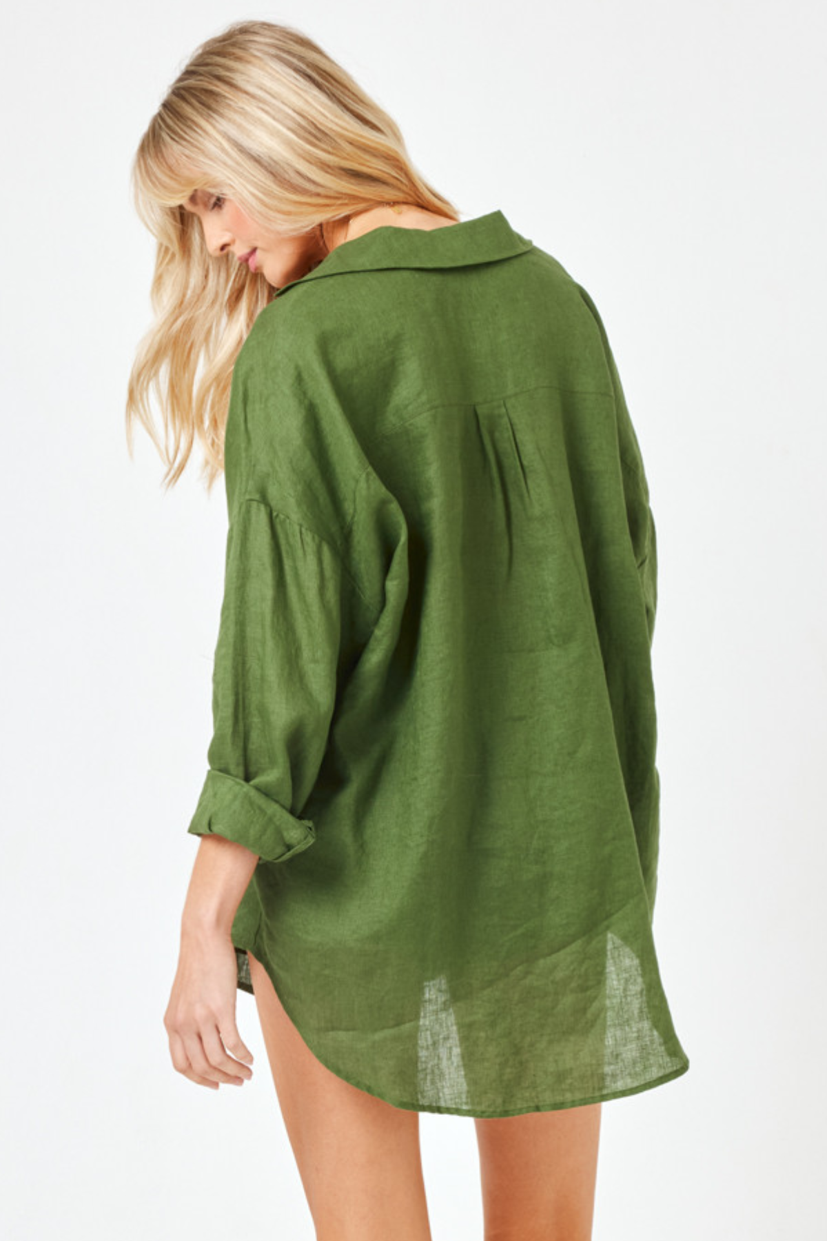 L*Space Rio Tunic in Jungle - Premium Oversized Linen Shirt