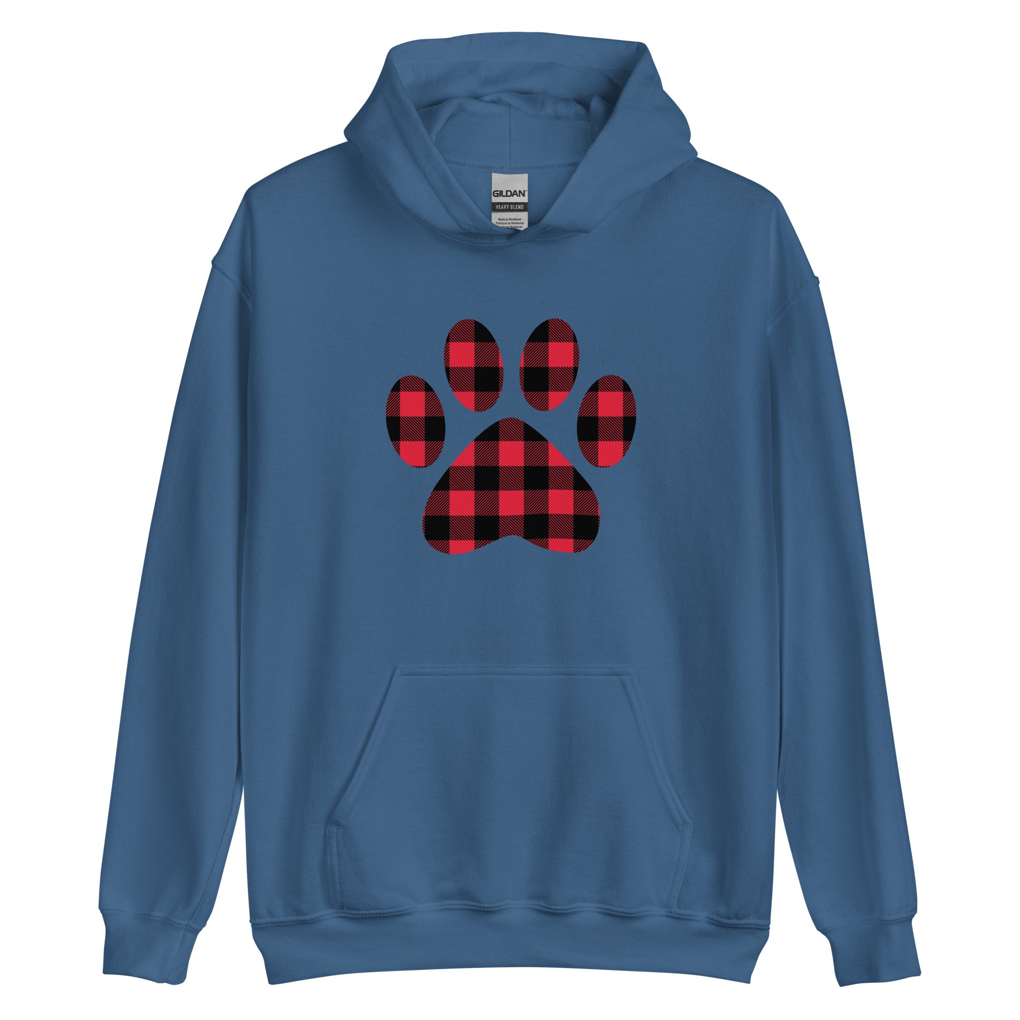 Premium Gingham Paw Print Hoodie - Ultimate Cozy Comfort