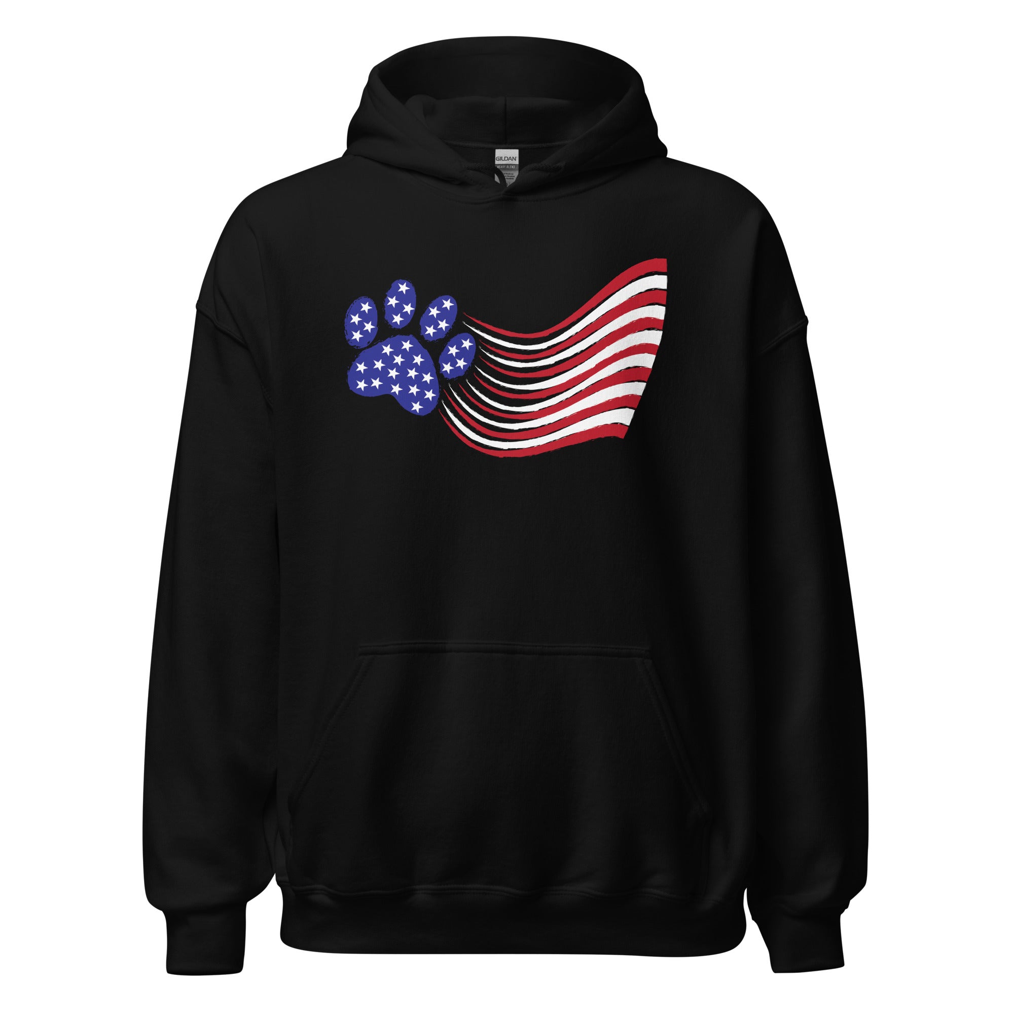 Premium Paws & Stripes Patriotic Hoodie