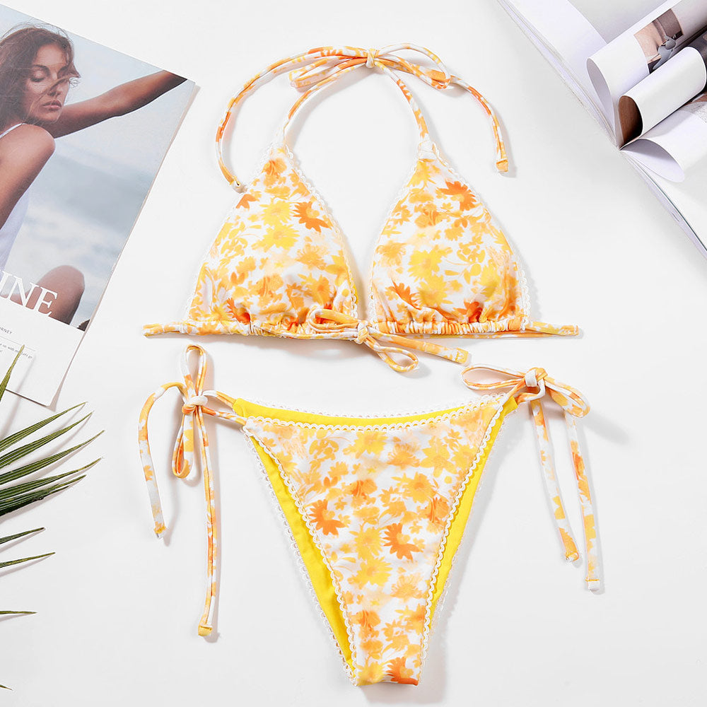 Ultimate Floral Print Brazilian Bikini Set - Premium Comfort & Style