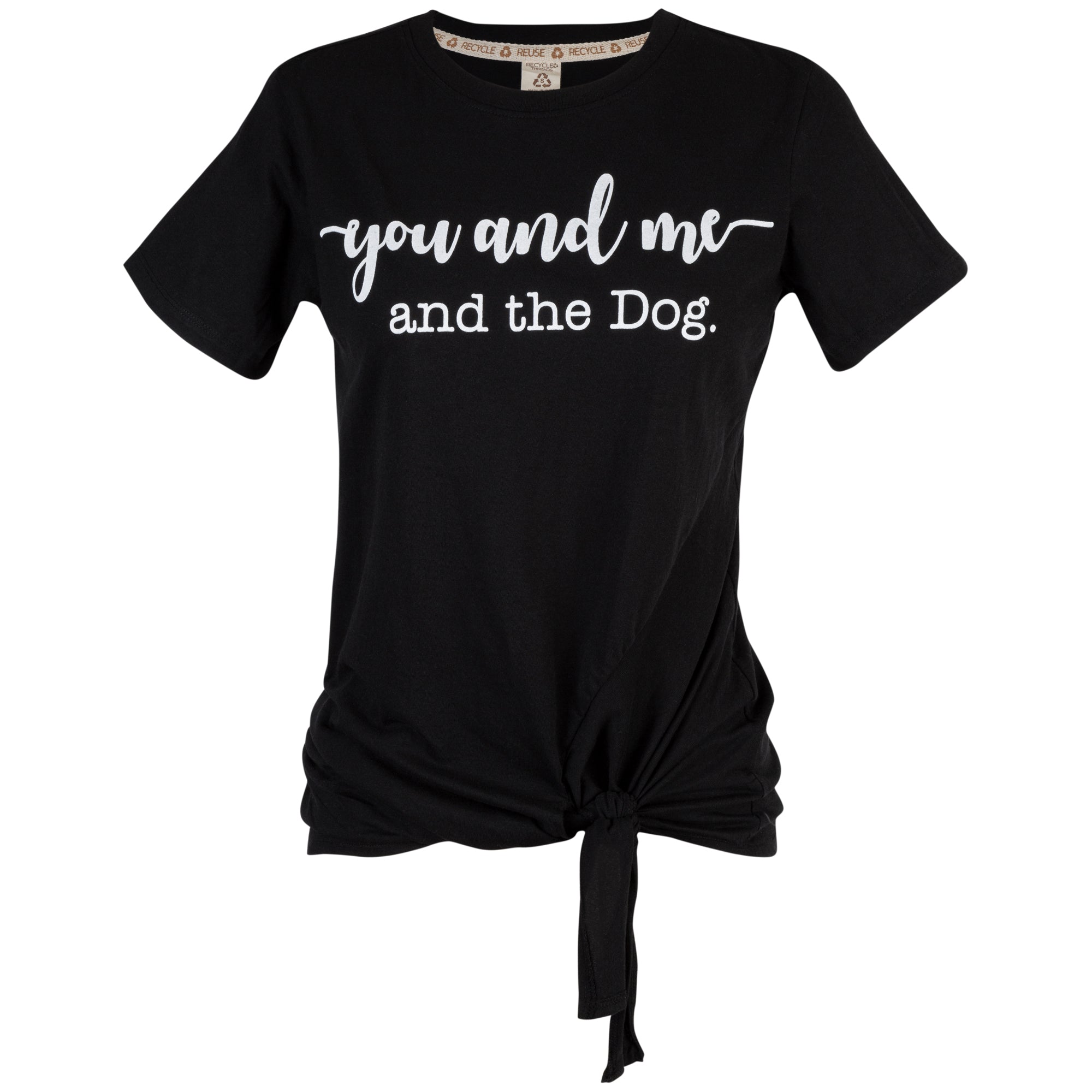 Premium You & Me & The Dog Knotted T-Shirt - Eco-Friendly Fit