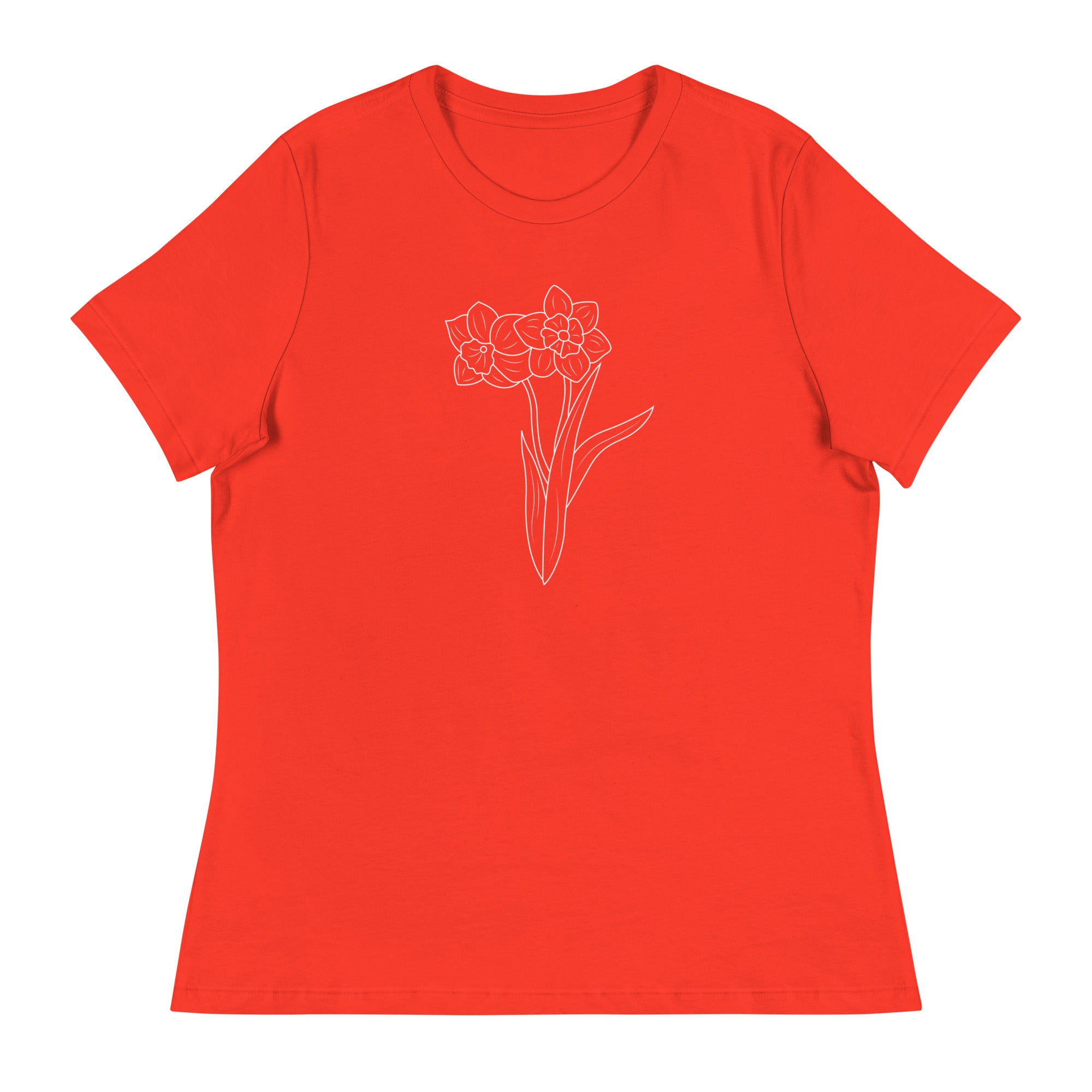 Premium Narcissus Women's Relaxed Fit T-Shirt - Ultimate Comfort