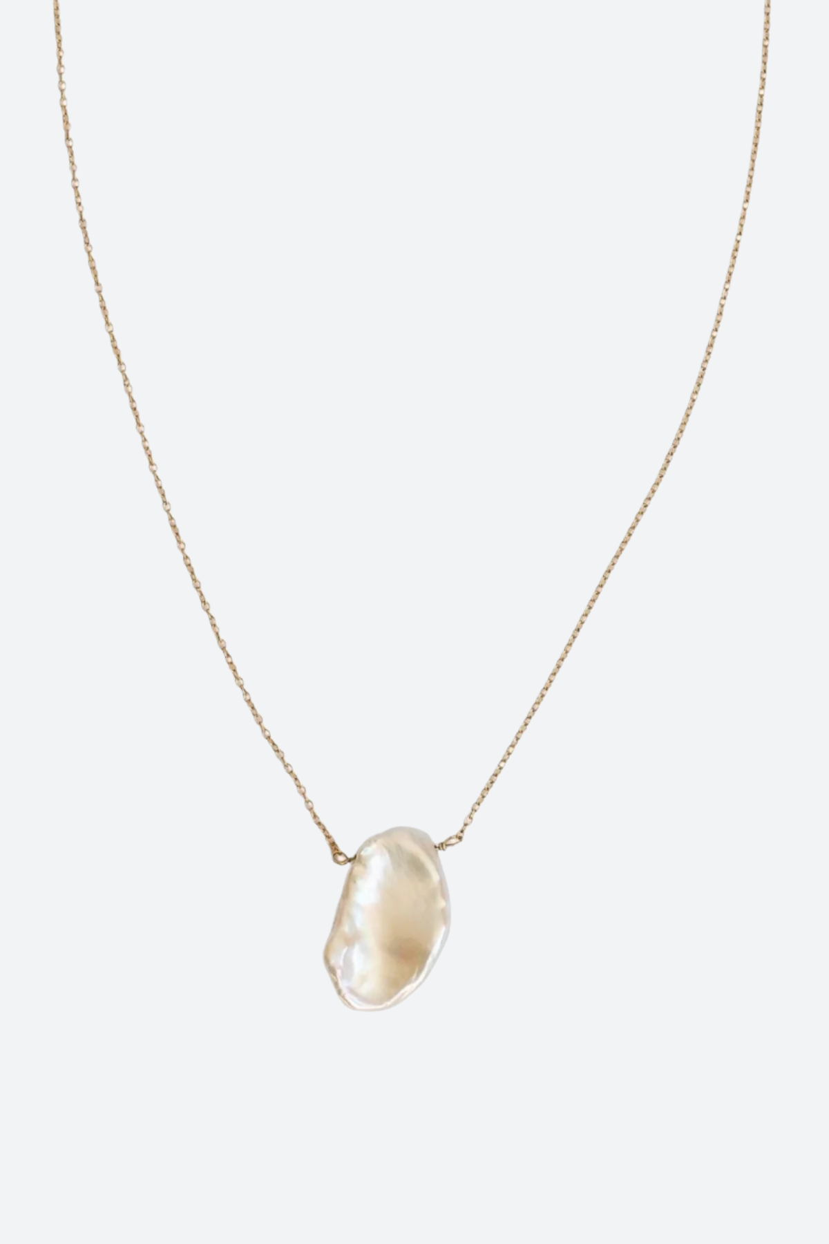 Premium Kaia Sage Keshi Pearl Necklace