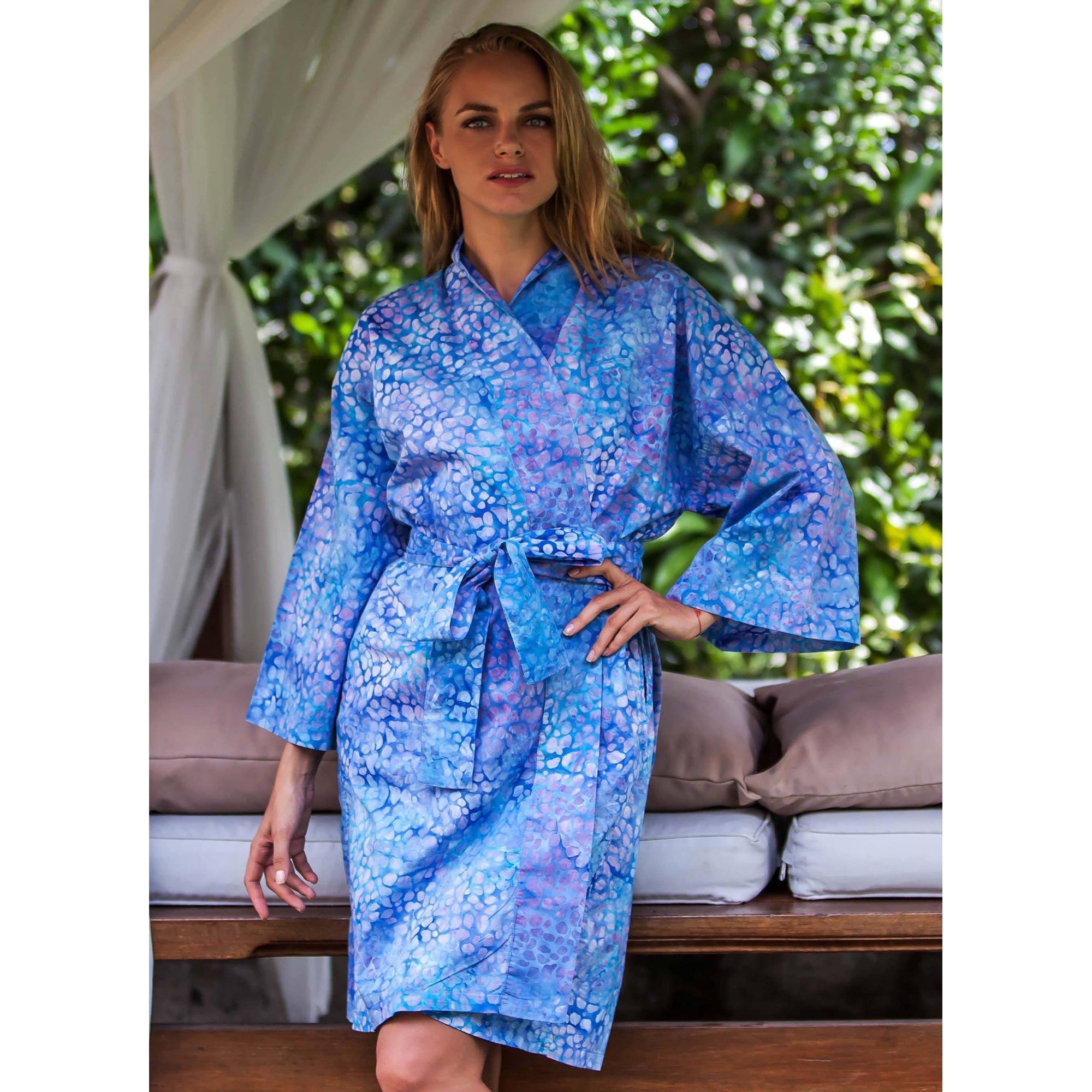 Premium Handcrafted Multicolor Batik Cotton Robe – Ultimate Comfort & Style