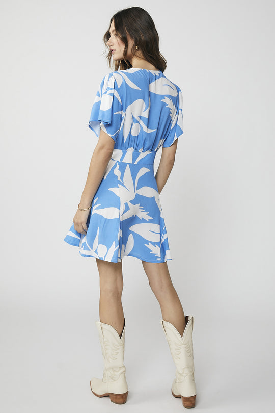 Premium Rue Stiic Leslie Mini Dress - Blue Spring Edition