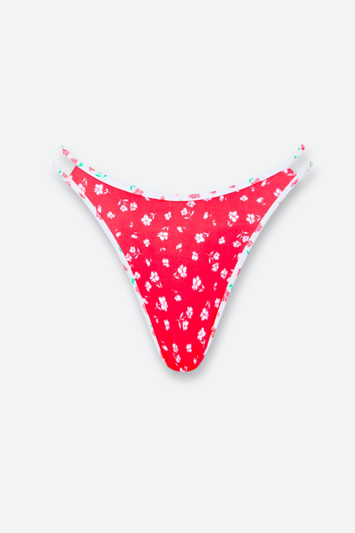 Premium Kulani Kinis Twin Strap Cheeky Bikini Bottom - Cherry Cove