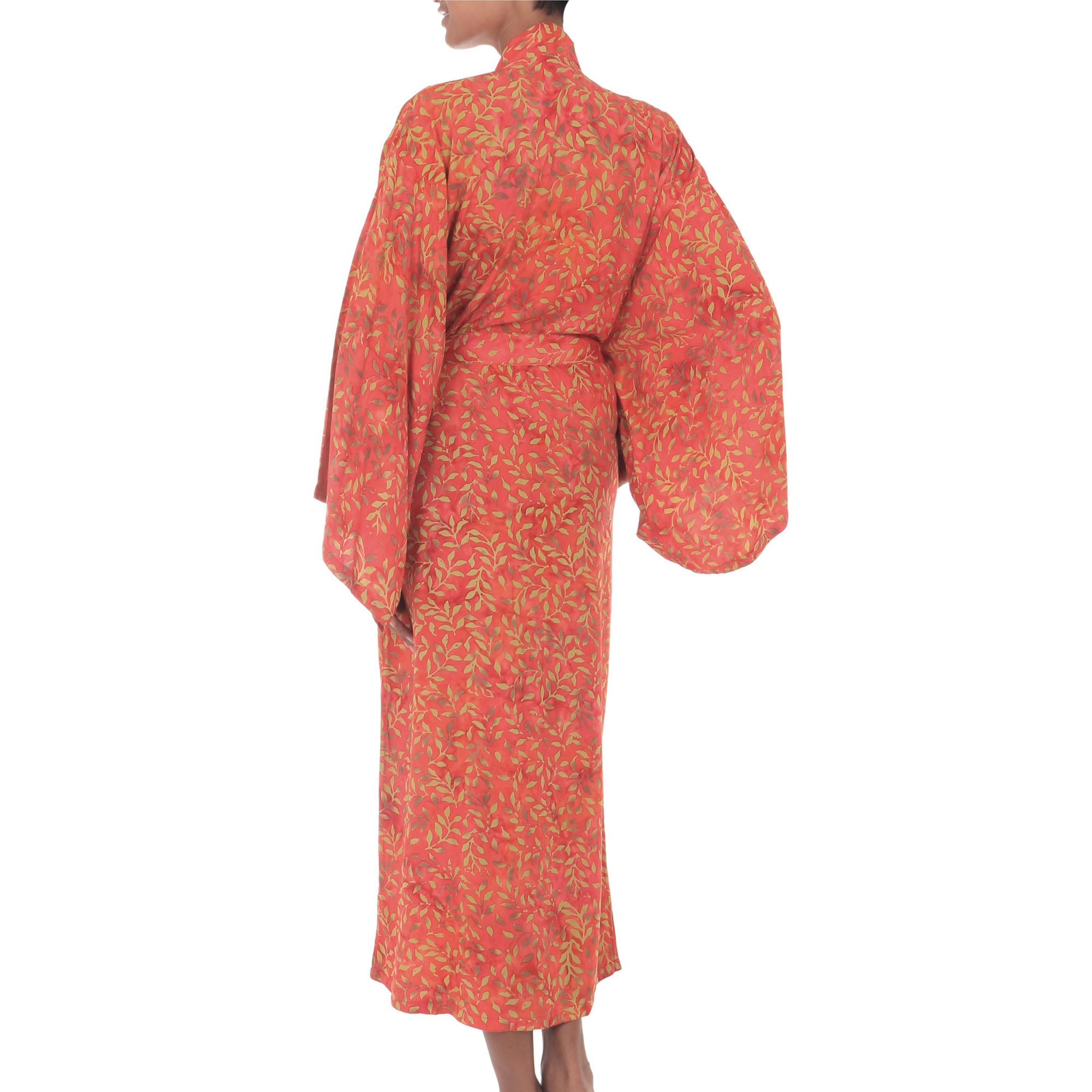 Premium Autumn Joy Handmade Batik Robe - Ultimate Comfort & Style