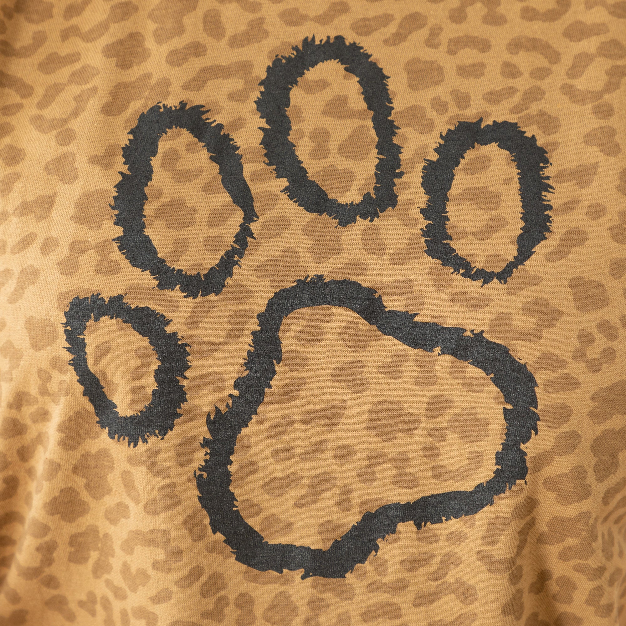 Wild Style Leopard Paw Print Tee