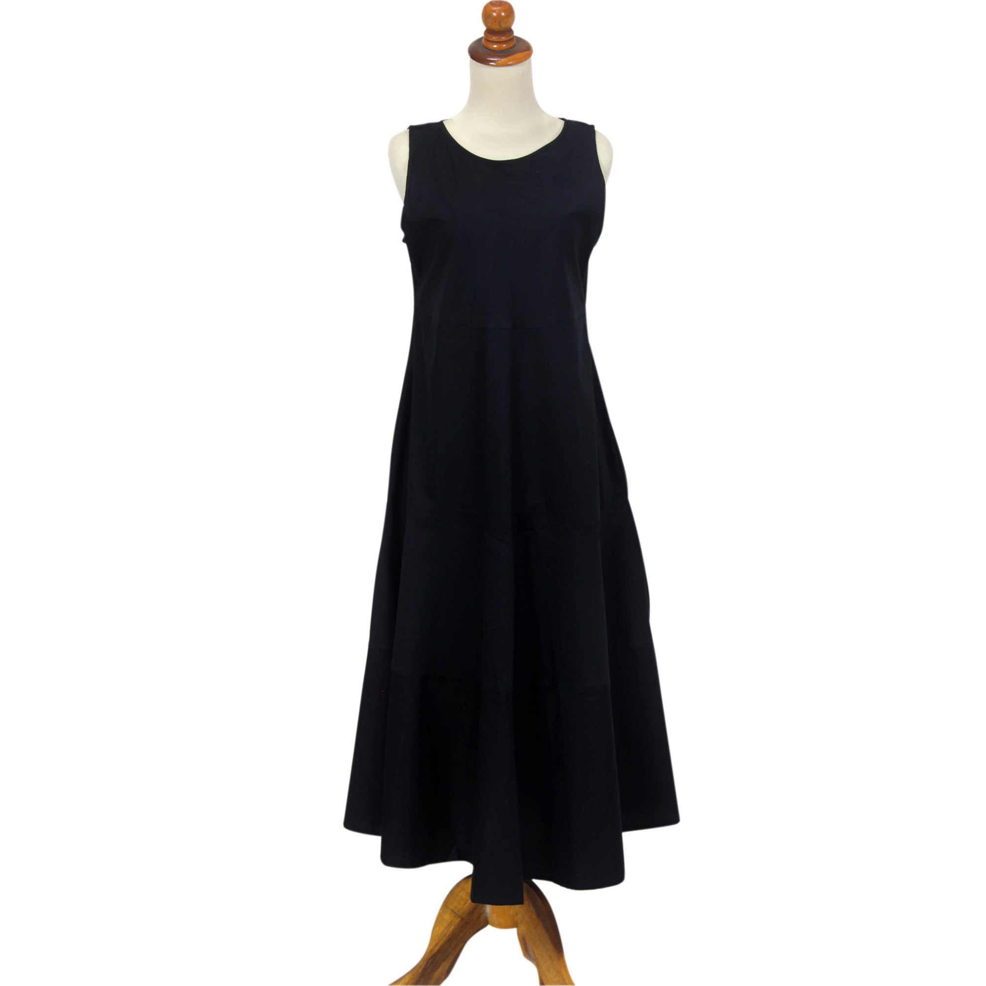 Ultimate Black Cotton Dress - Cool & Comfortable