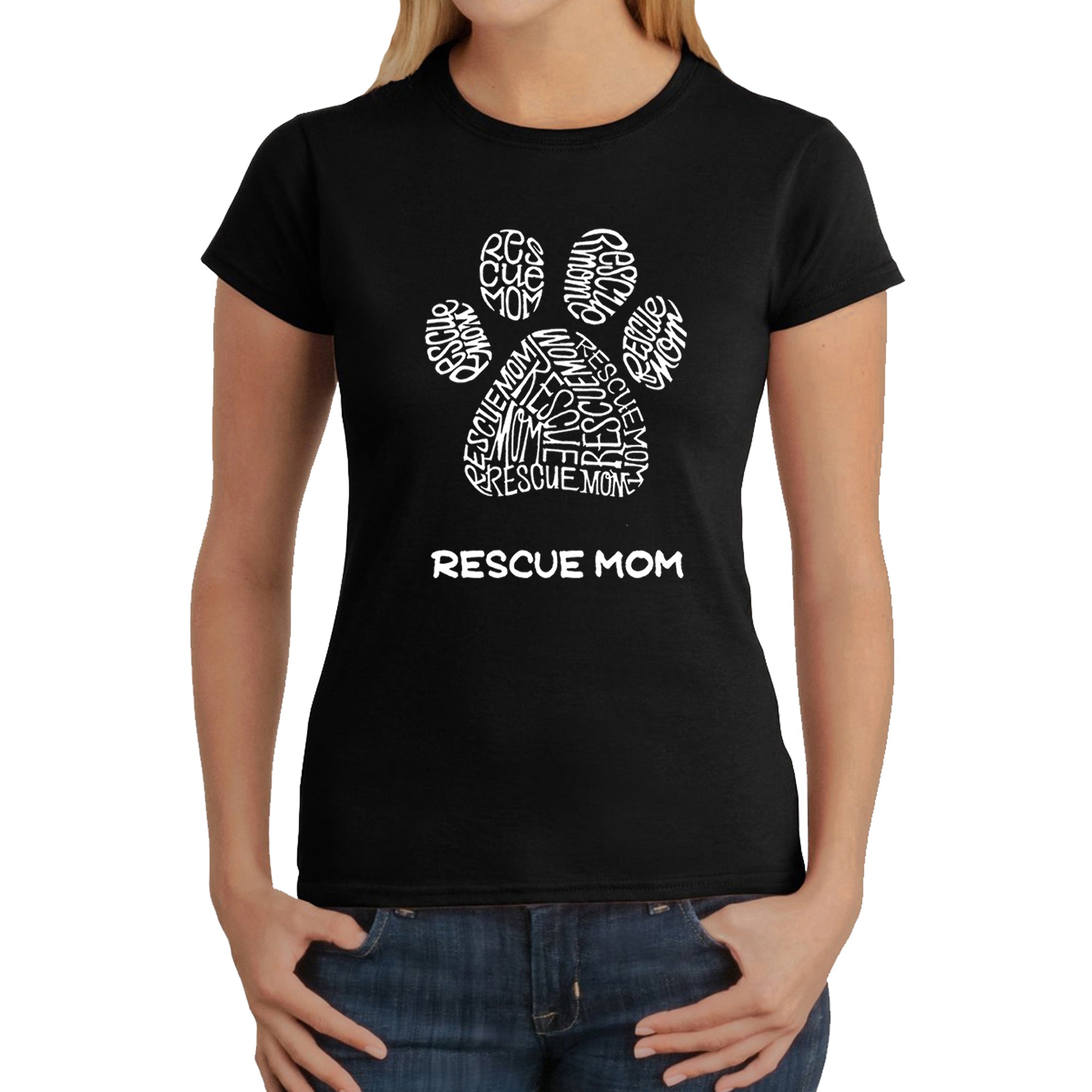 Ultimate Rescue Mom - Premium Women's Word Art T-Shirt