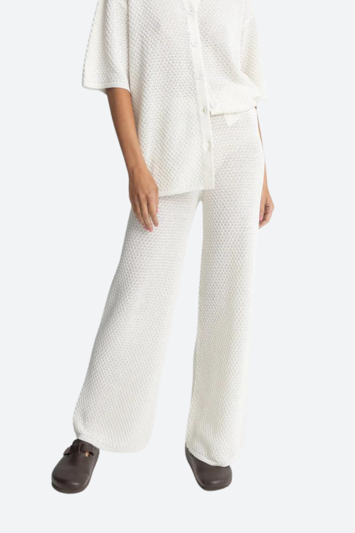 Premium Rhythm Dune Wide Leg Knit Pant - Ultimate Comfort & Style