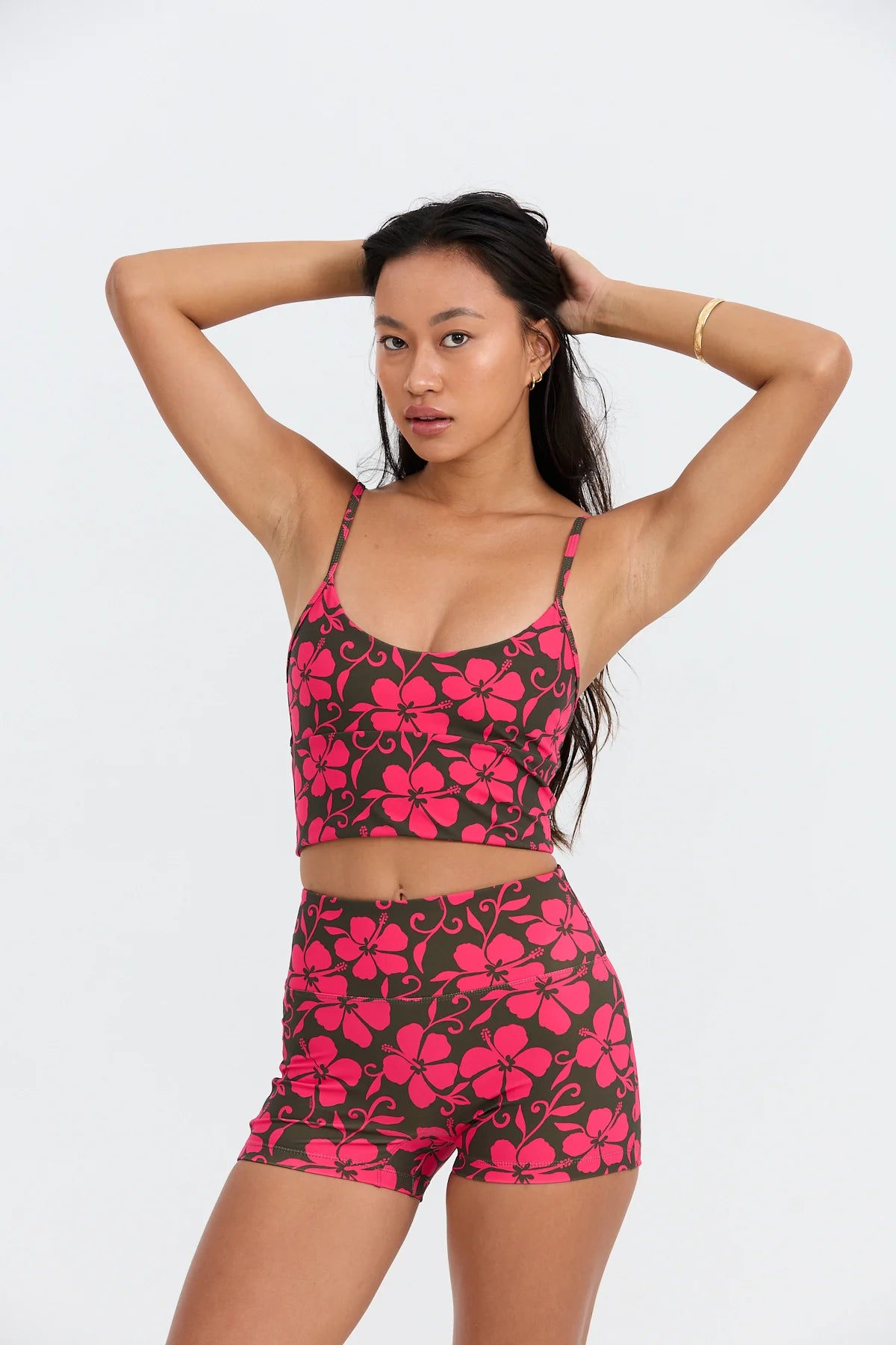 Premium Benoa Active Swim Tank - Pupukea x Pink