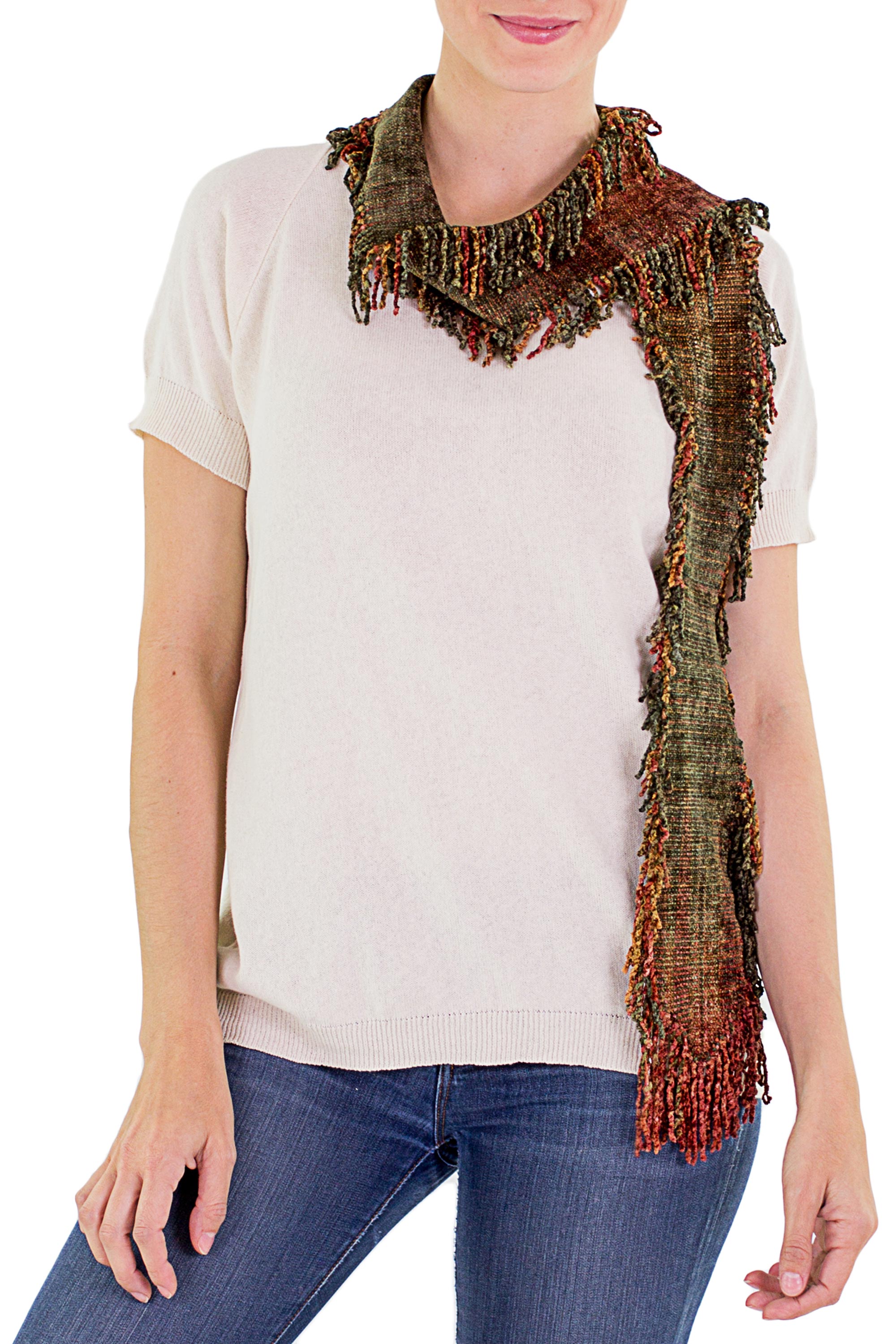 Premium Pacaya Volcano Bamboo Scarf - Handwoven Elegance